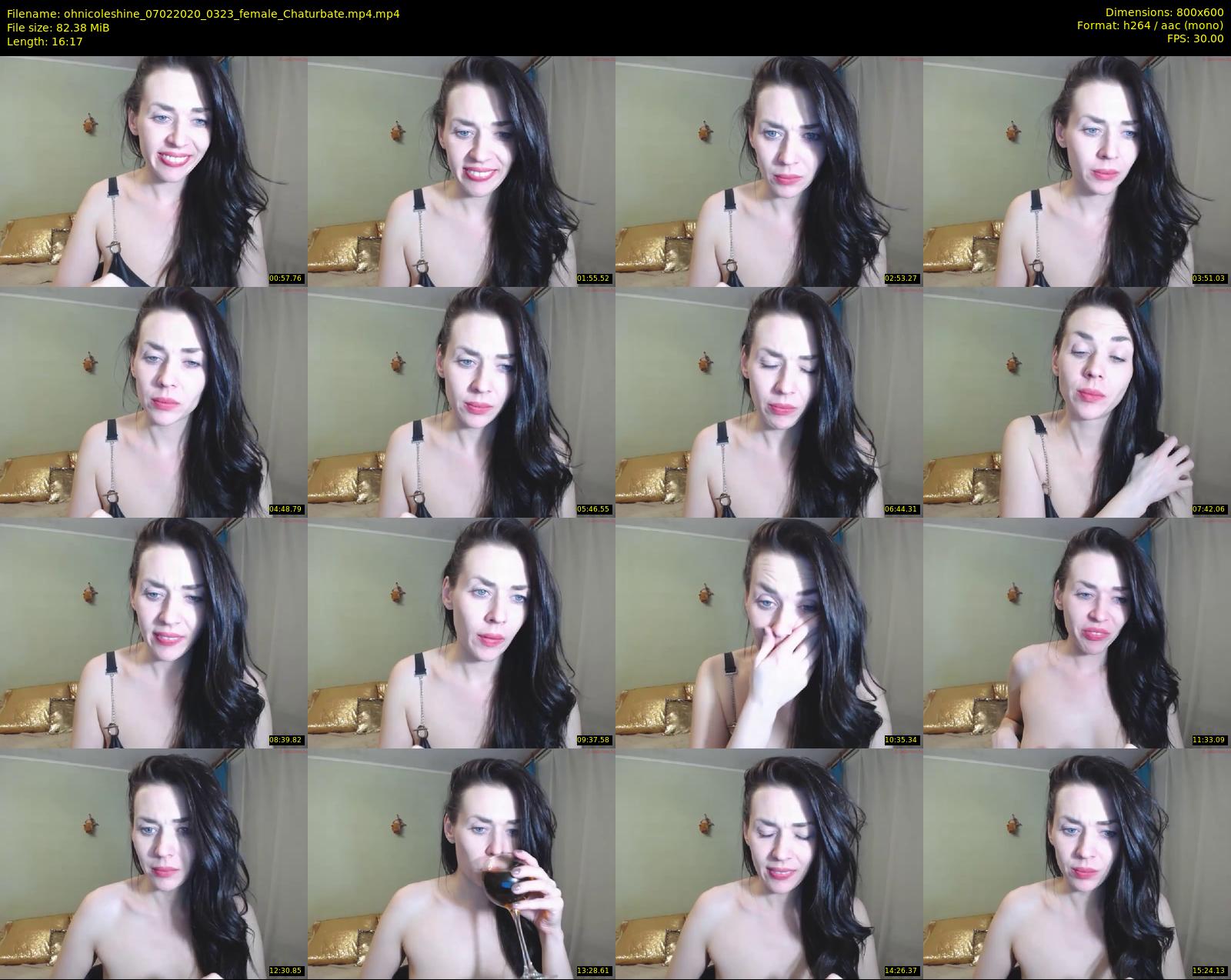 ohnicoleshine — 17 minute Chaturbate female cam show recording, 480p, Feb 7, 2020