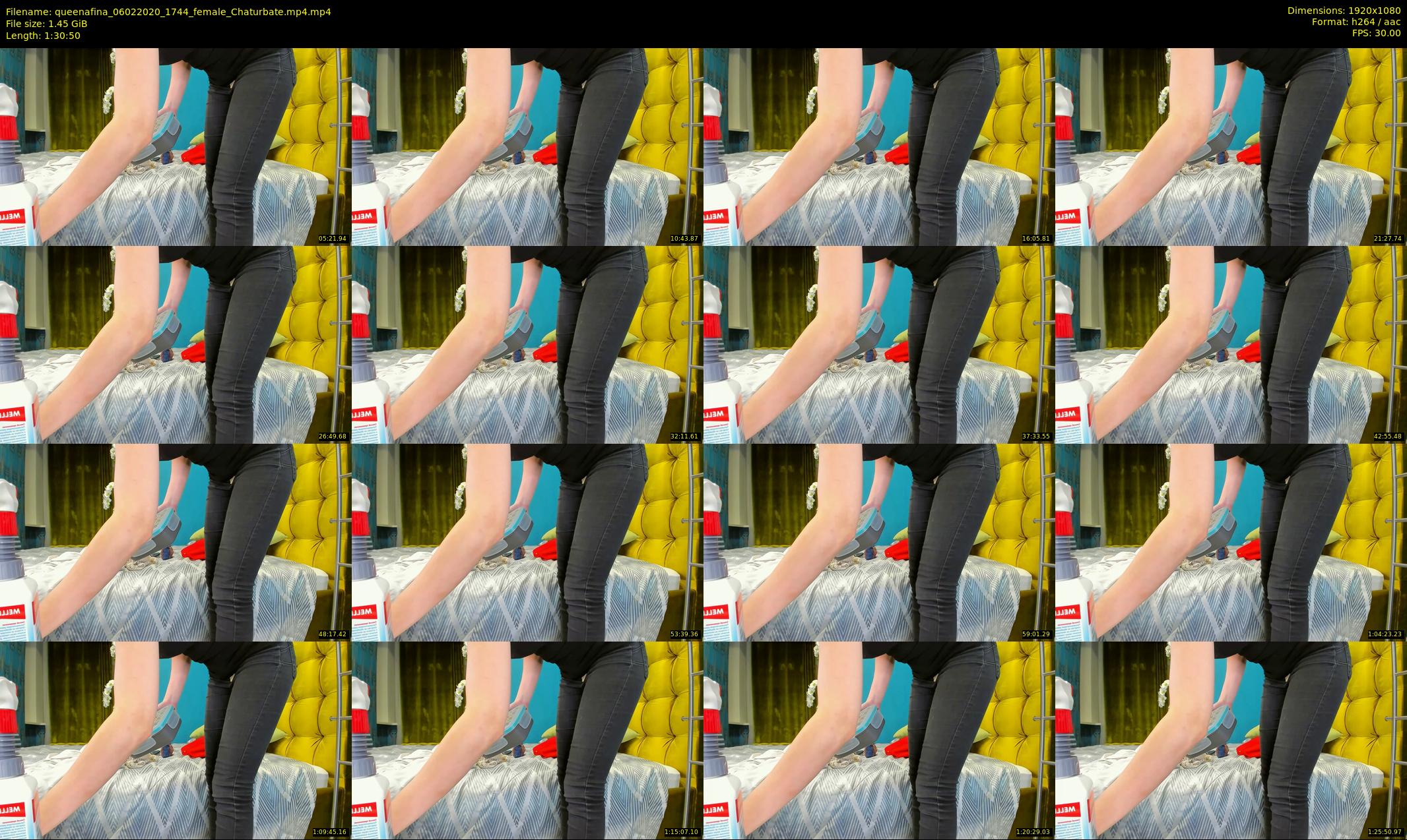 queenafina — 91 minute Chaturbate female cam show recording, 1080p, Feb 6, 2020