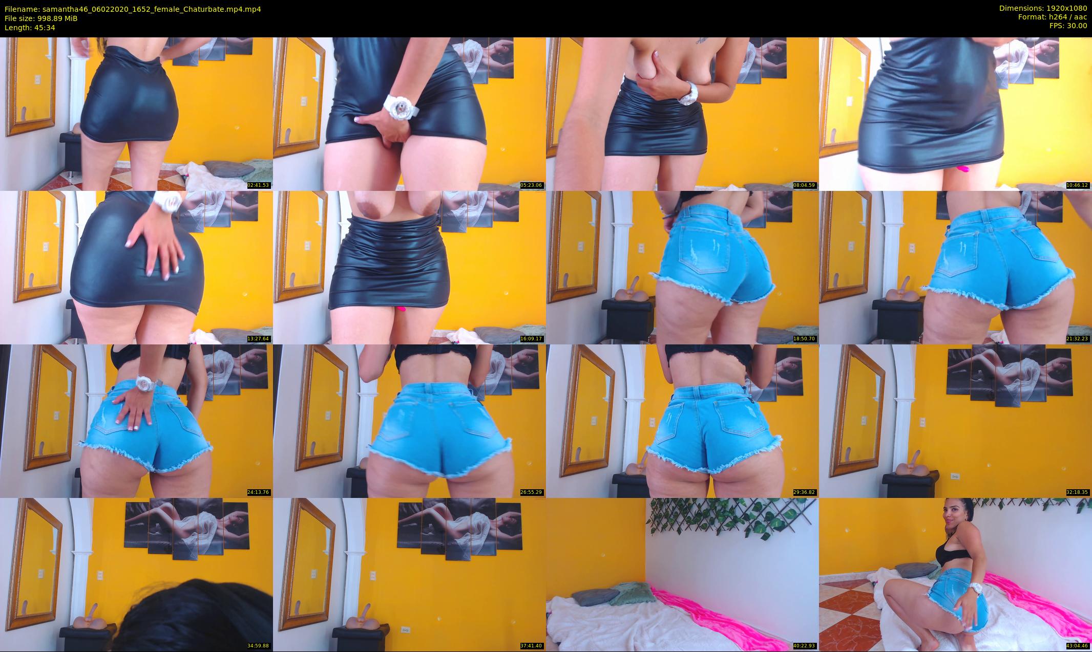 samantha46 — 46 minute Chaturbate female cam show recording, 1080p, Feb 6, 2020