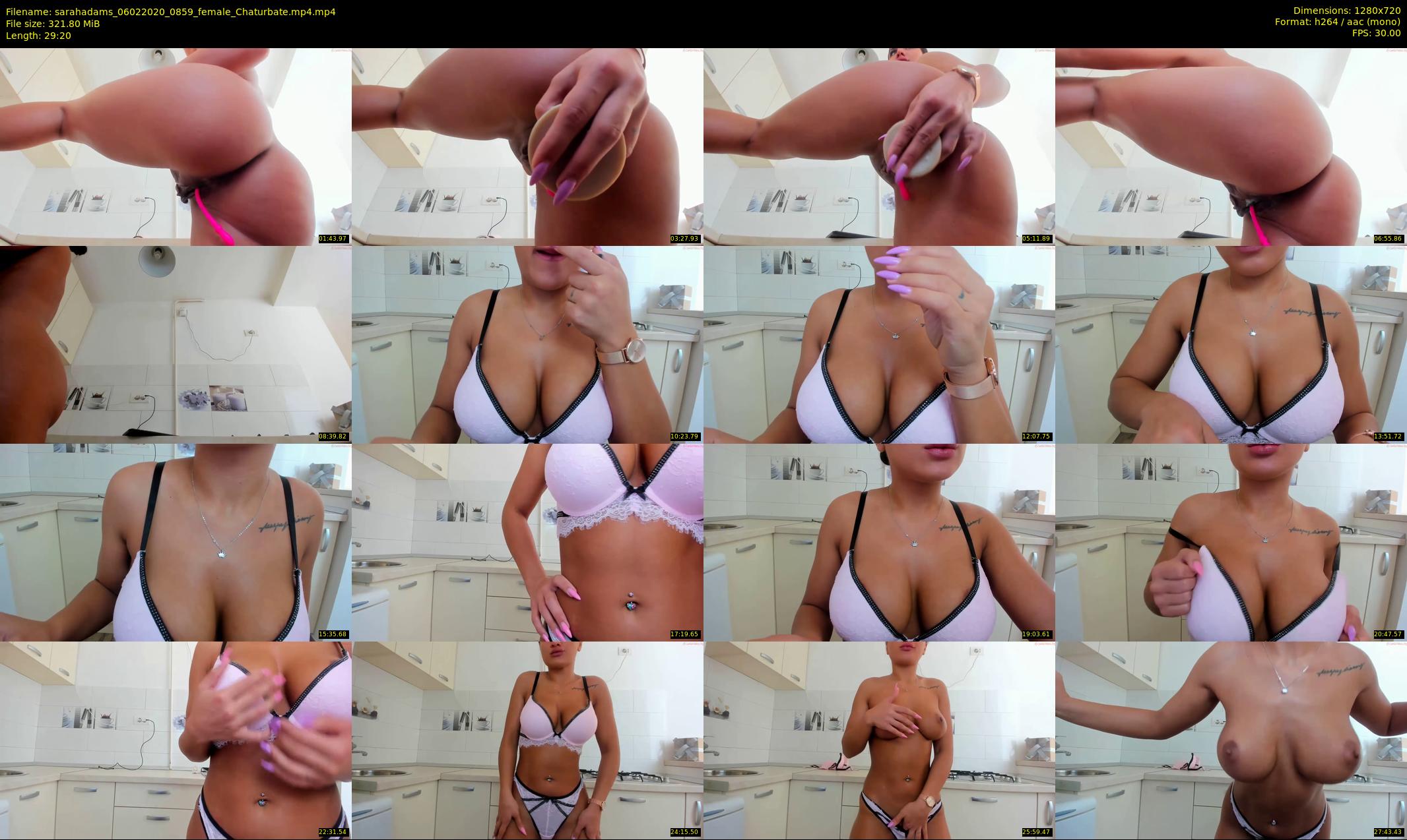 sarahadams — 30 minute Chaturbate female cam show recording, 720p, Feb 6, 2020