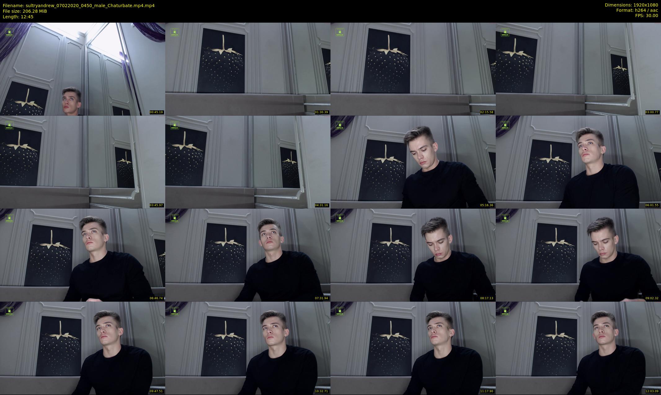 sultryandrew — 13 minute Chaturbate male cam show recording, 1080p, Feb 7, 2020