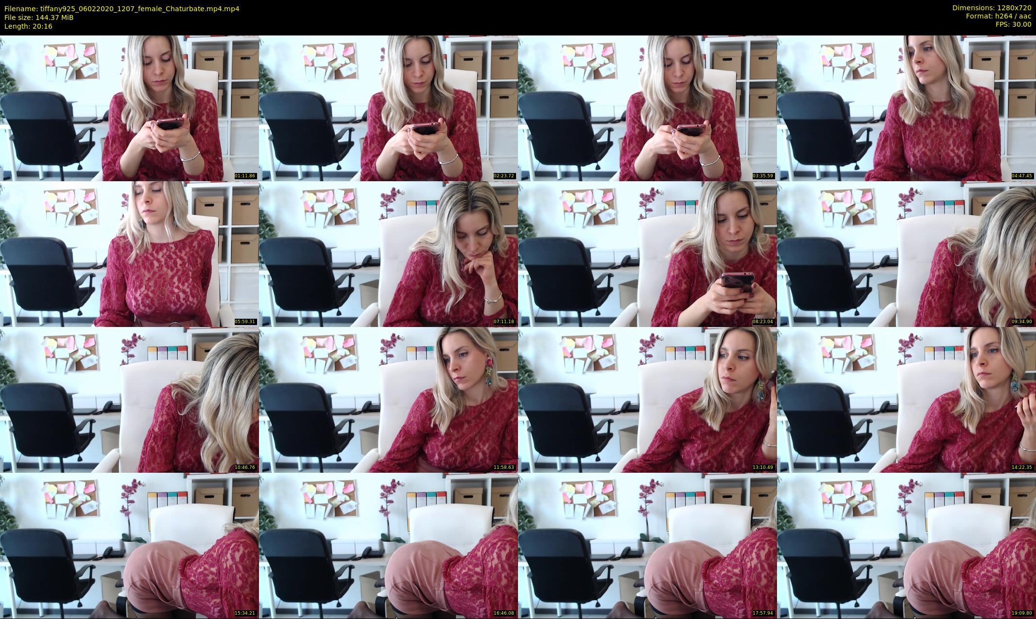 tiffany925 — 21 minute Chaturbate female cam show recording, 720p, Feb 6, 2020