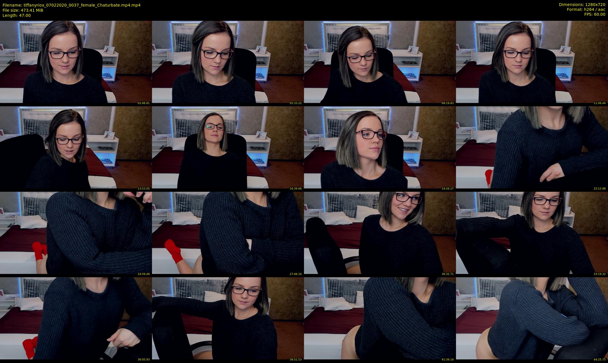 tiffanyriox — 47 minute Chaturbate female cam show recording, 720p, Feb 7, 2020