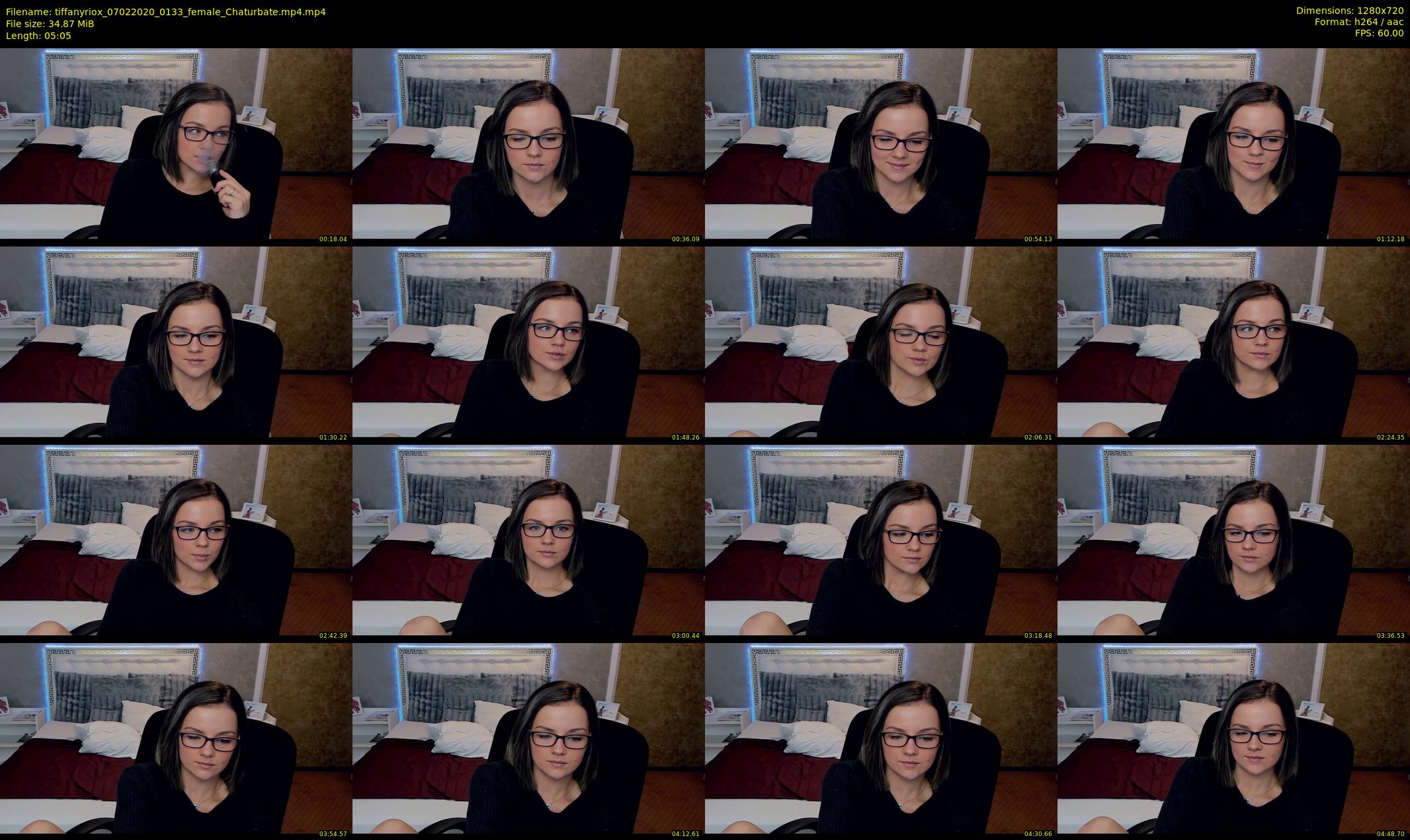 tiffanyriox — 6 minute Chaturbate female cam show recording, 720p, Feb 7, 2020