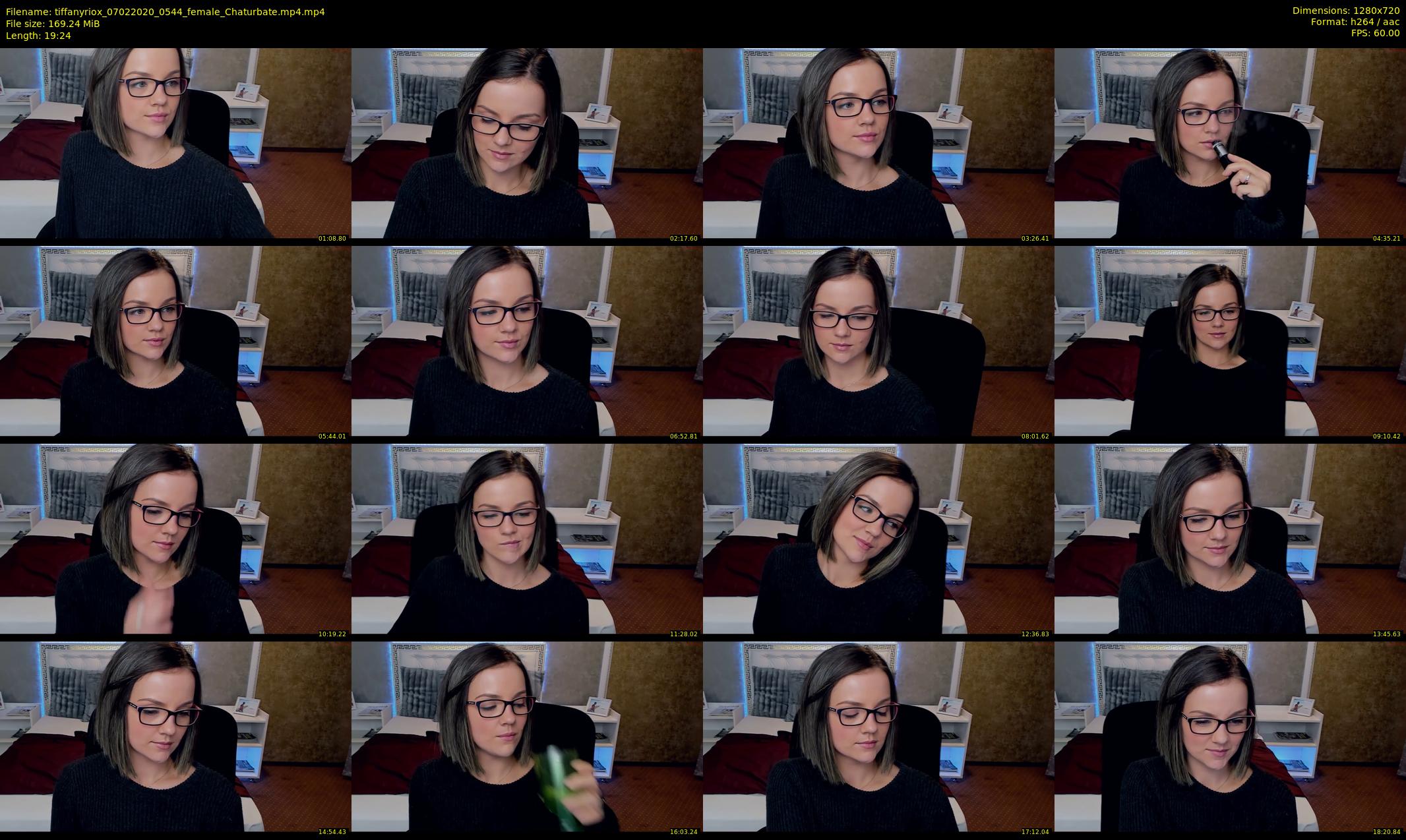 tiffanyriox — 20 minute Chaturbate female cam show recording, 720p, Feb 7, 2020