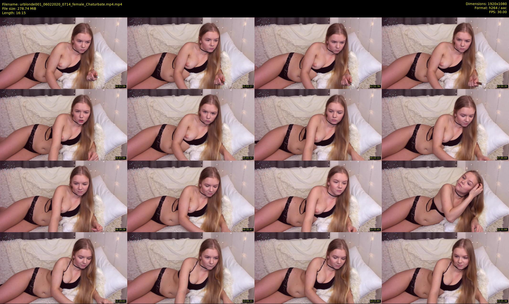 urblonde001 — 17 minute Chaturbate female cam show recording, 1080p, Feb 6, 2020