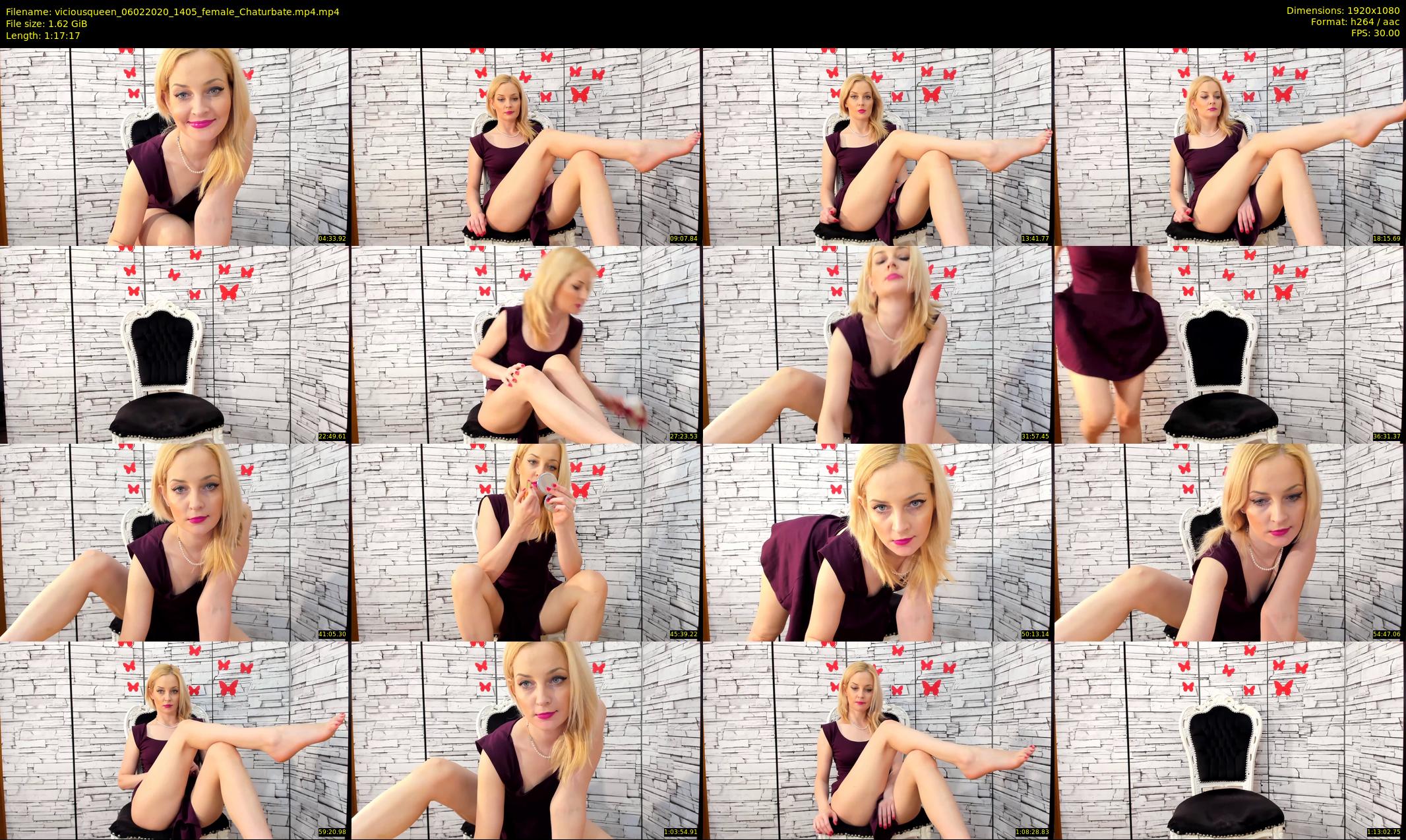 viciousqueen — 78 minute Chaturbate female cam show recording, 1080p, Feb 6, 2020
