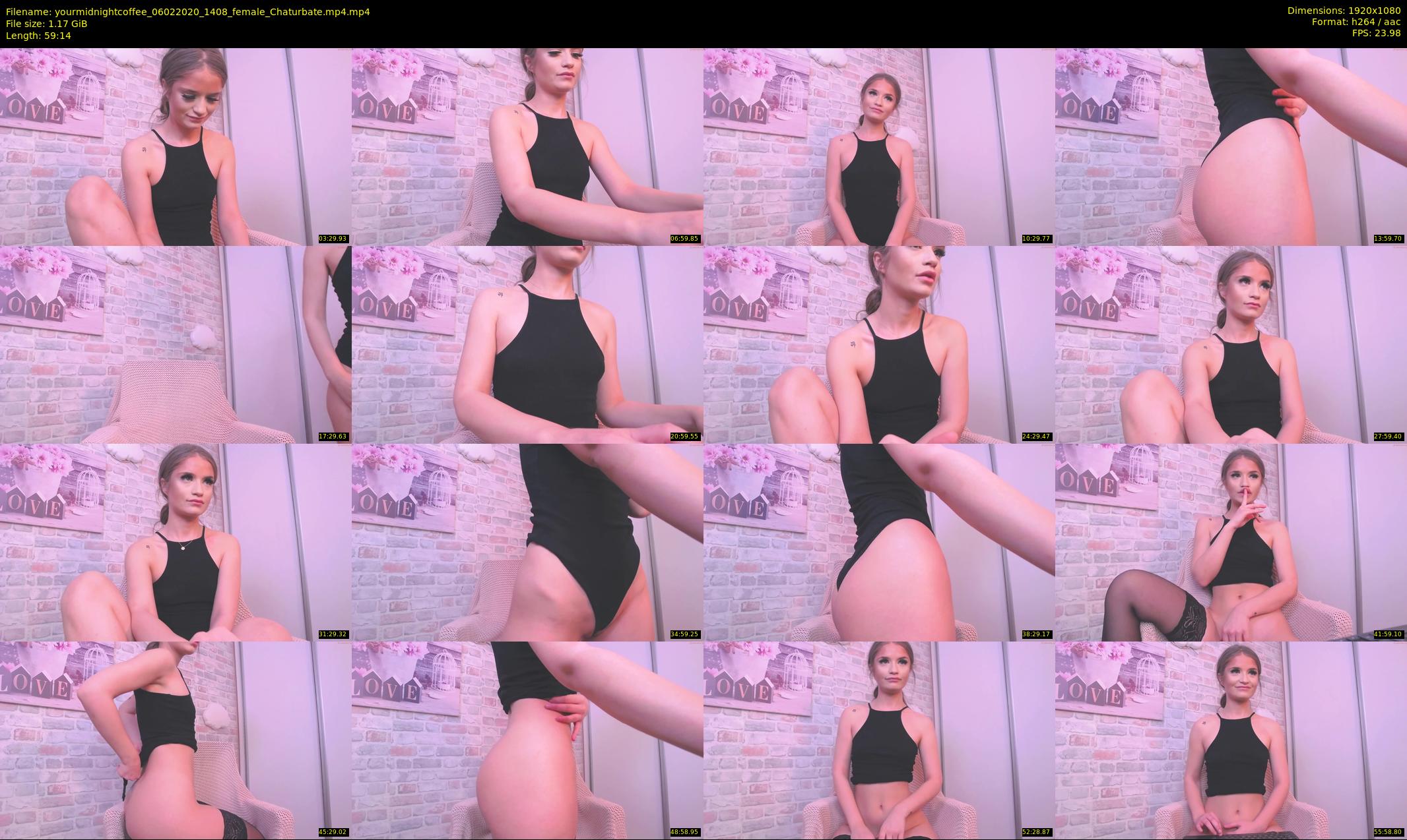 yourmidnightcoffee — 60 minute Chaturbate female cam show recording, 1080p, Feb 6, 2020