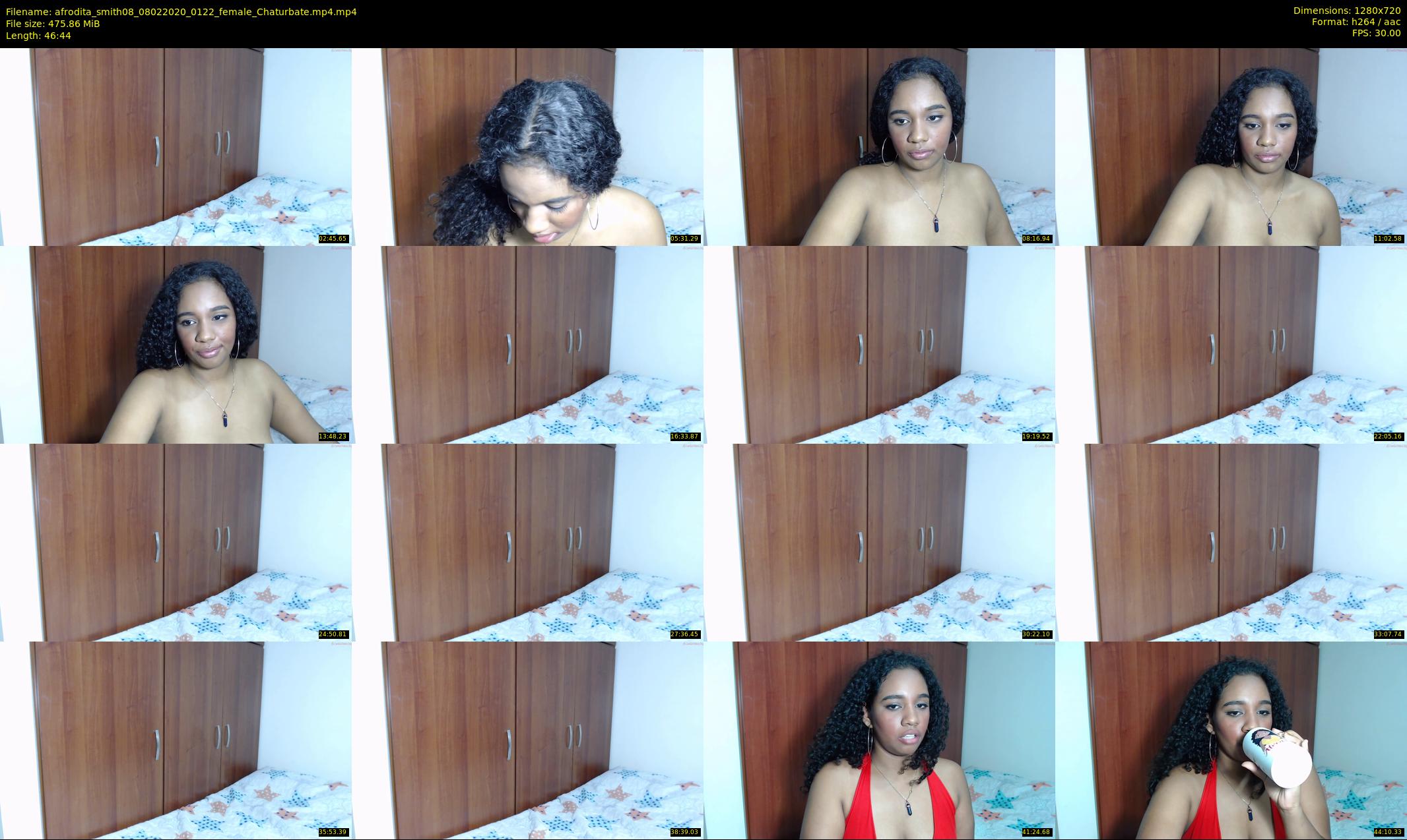 afrodita_smith08 — 47 minute Chaturbate female cam show recording, 720p, Feb 8, 2020