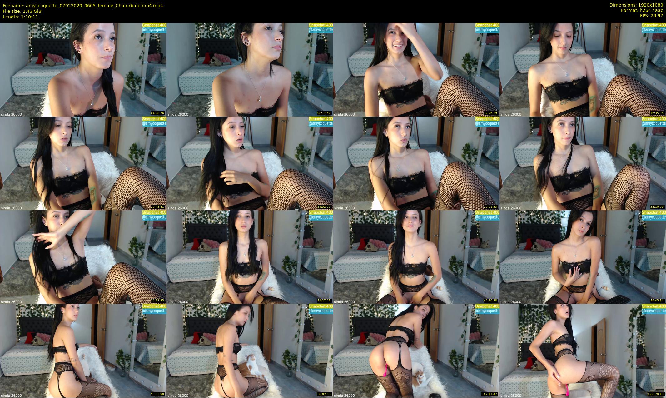 amy_coquette — 71 minute Chaturbate female cam show recording, 1080p, Feb 7, 2020
