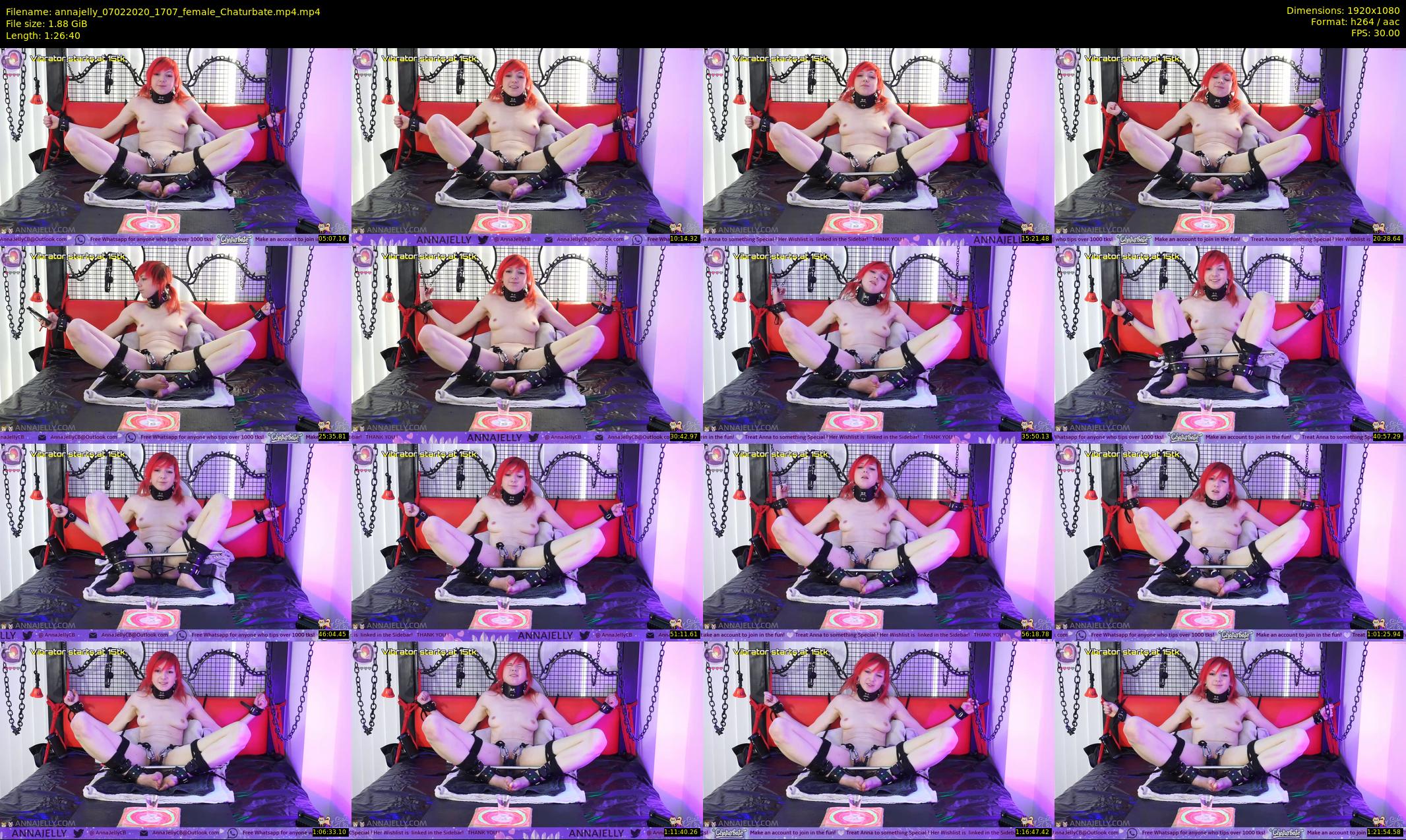 annajelly — 87 minute Chaturbate couple cam show recording, 1080p, Feb 7, 2020