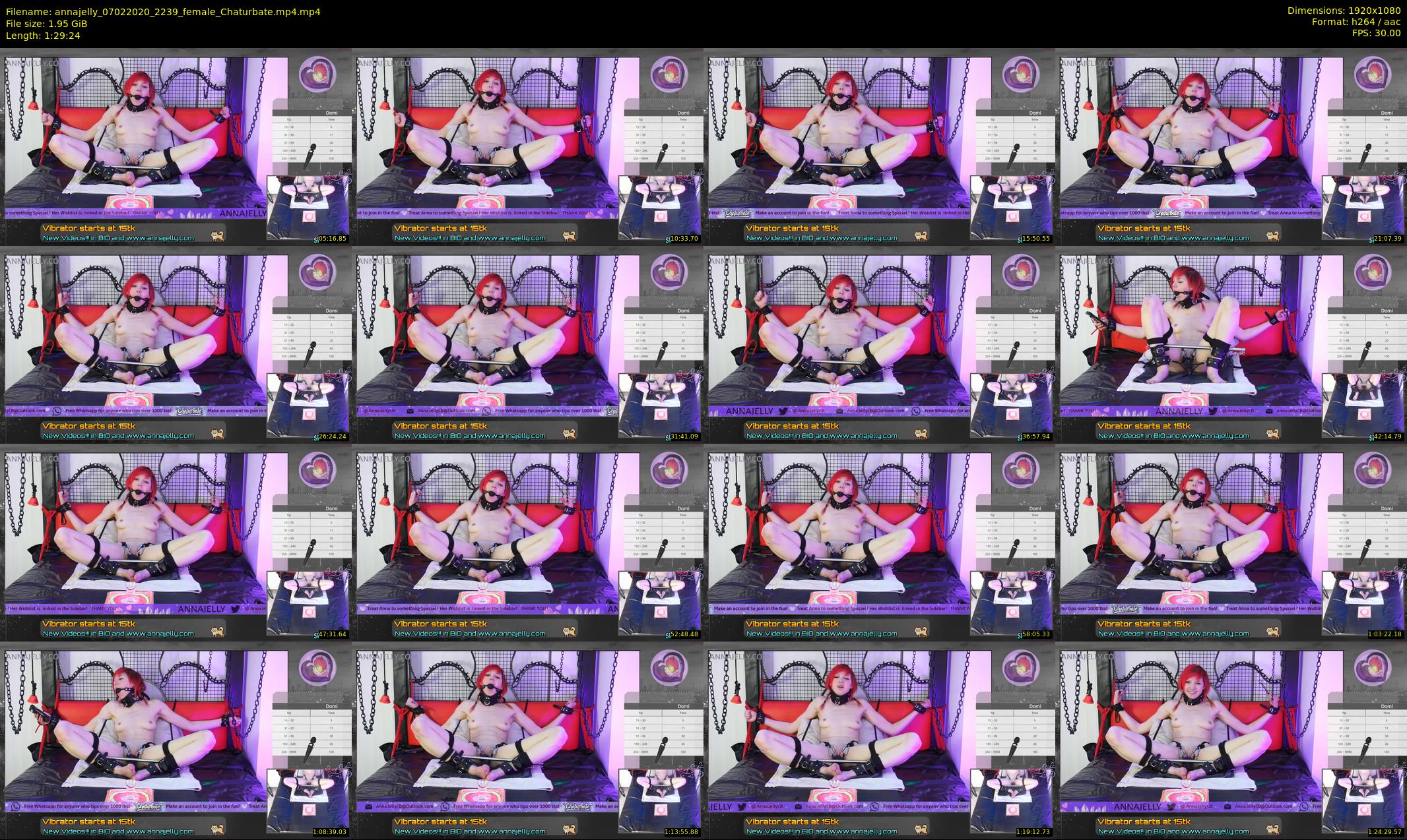 annajelly — 90 minute Chaturbate couple cam show recording, 1080p, Feb 7, 2020