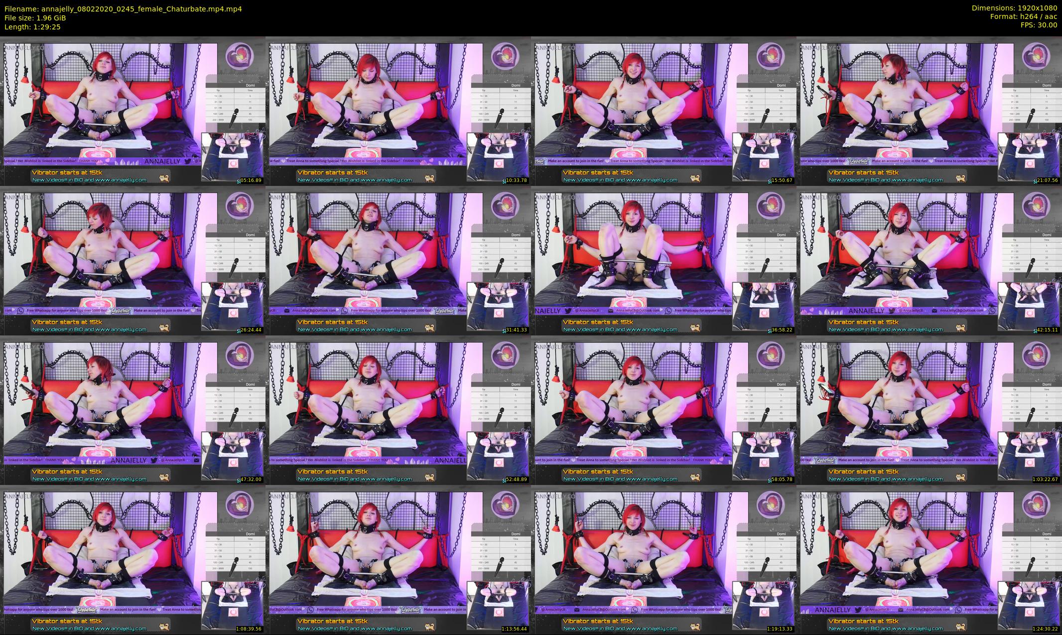 annajelly — 90 minute Chaturbate couple cam show recording, 1080p, Feb 8, 2020