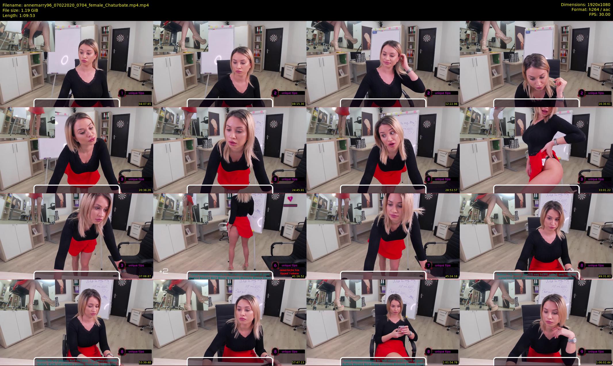 annemarry96 — 70 minute Chaturbate female cam show recording, 1080p, Feb 7, 2020