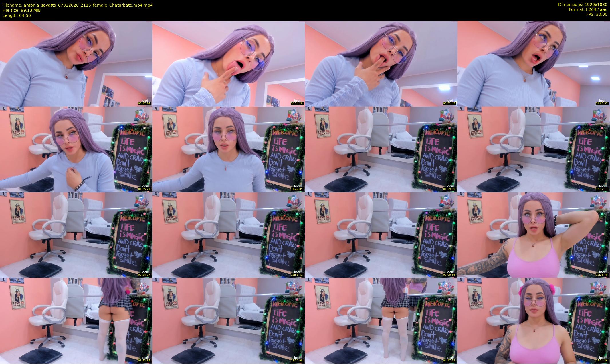 antonia_savatto — 5 minute Chaturbate female cam show recording, 1080p, Feb 7, 2020