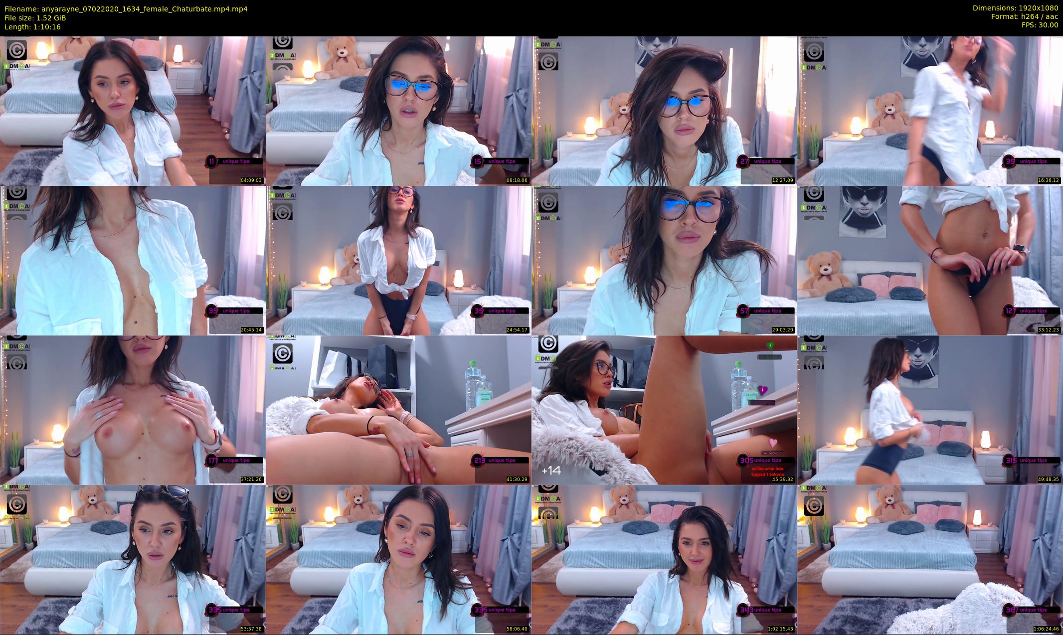 anyarayne — 71 minute Chaturbate female cam show recording, 1080p, Feb 7, 2020