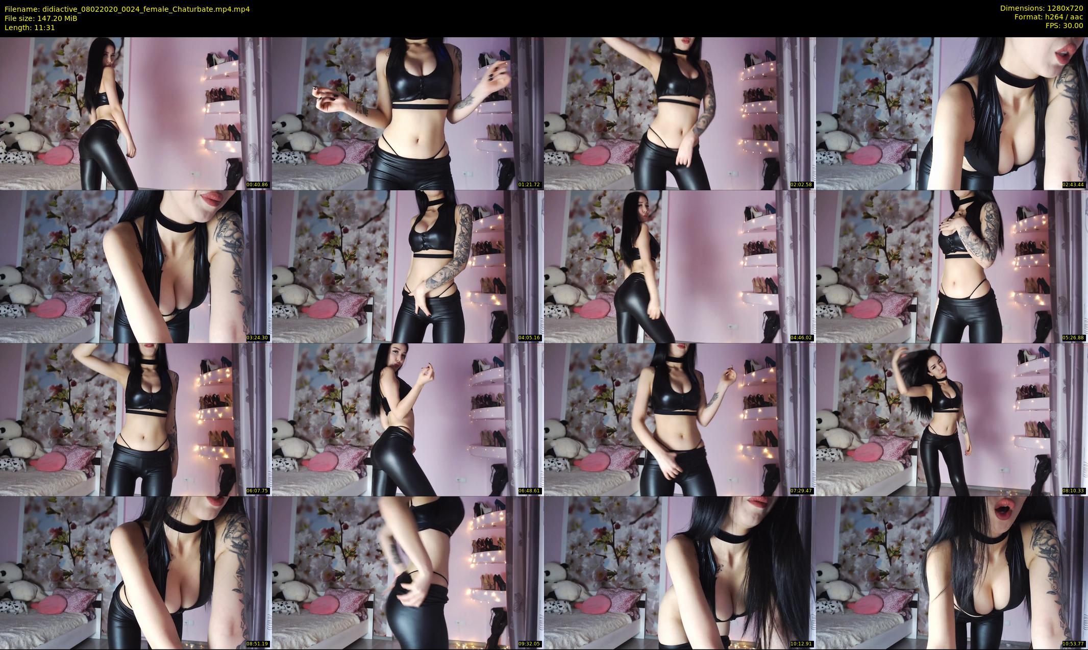 didiactive — 12 minute Chaturbate female cam show recording, 720p, Feb 8, 2020