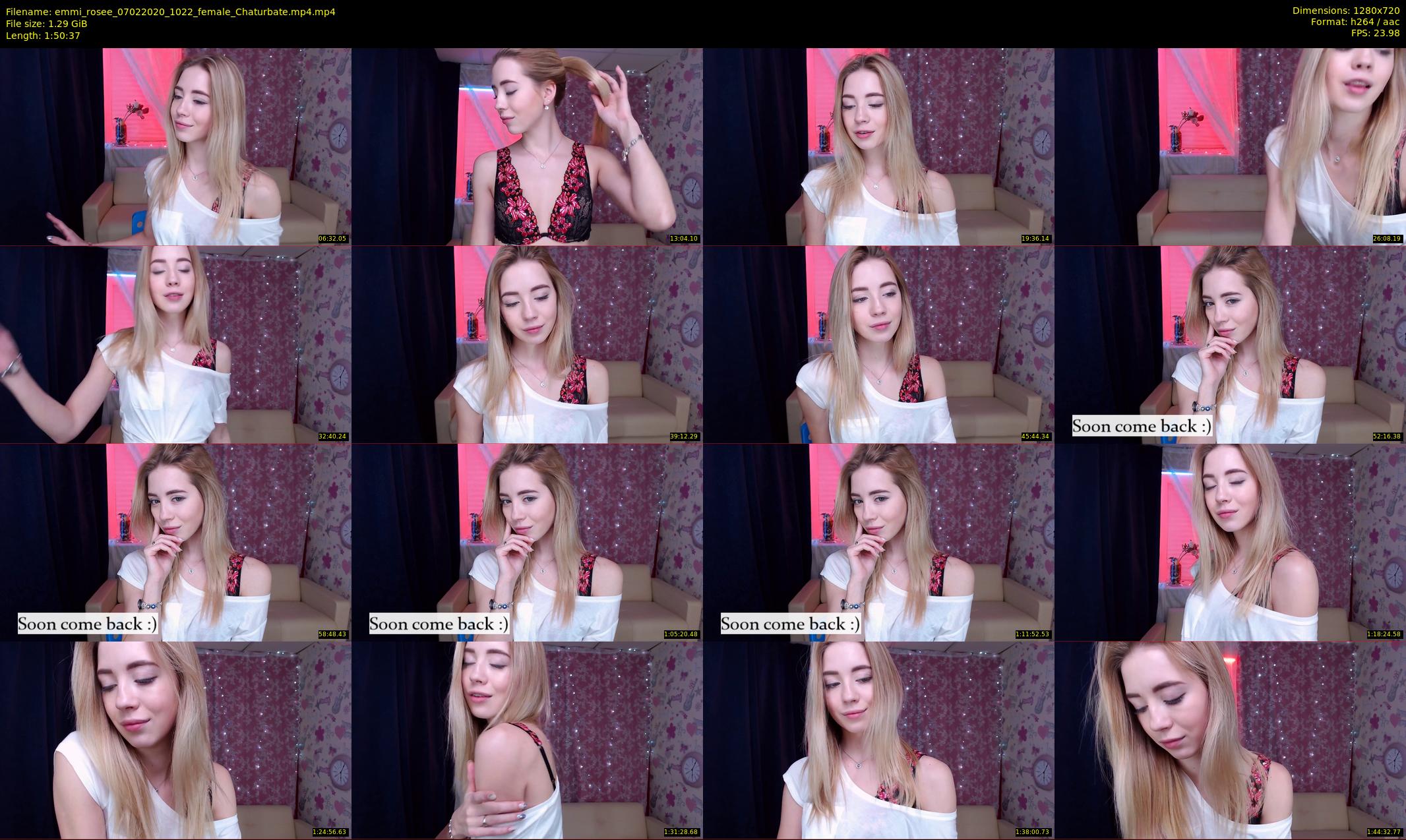 emmi_rosee — 111 minute Chaturbate female cam show recording, 720p, Feb 7, 2020