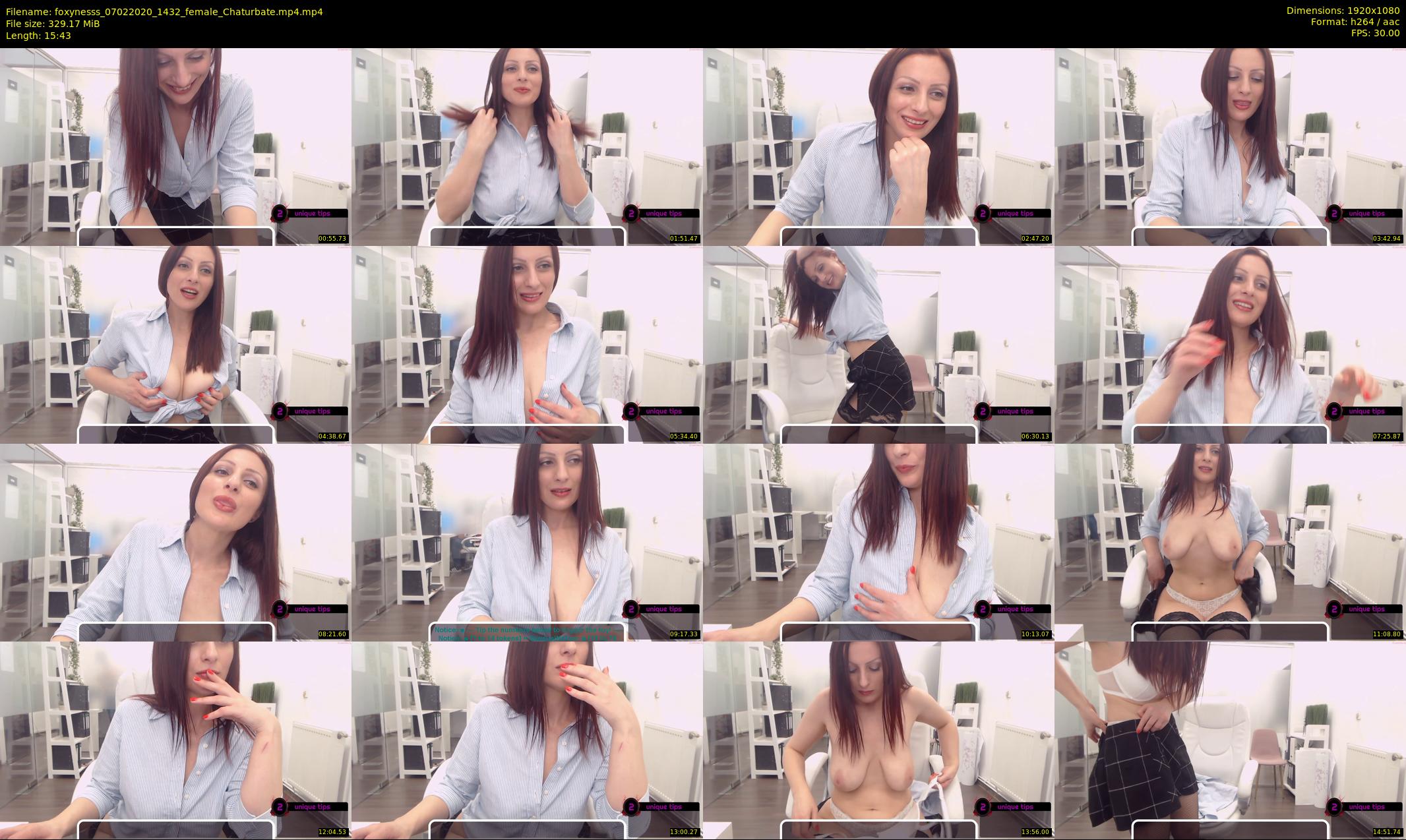 foxynesss — 16 minute Chaturbate female cam show recording, 1080p, Feb 7, 2020
