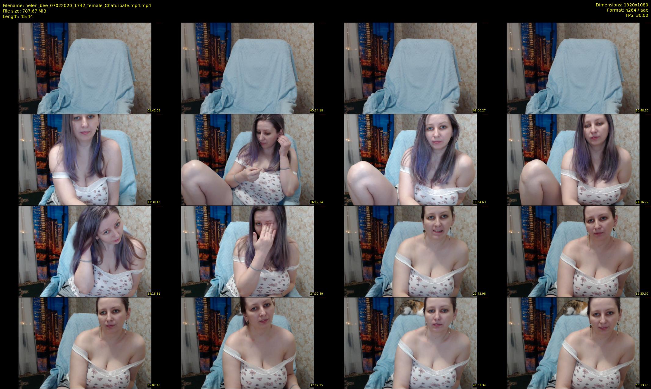 helen_bee — 46 minute Chaturbate female cam show recording, 1080p, Feb 7, 2020