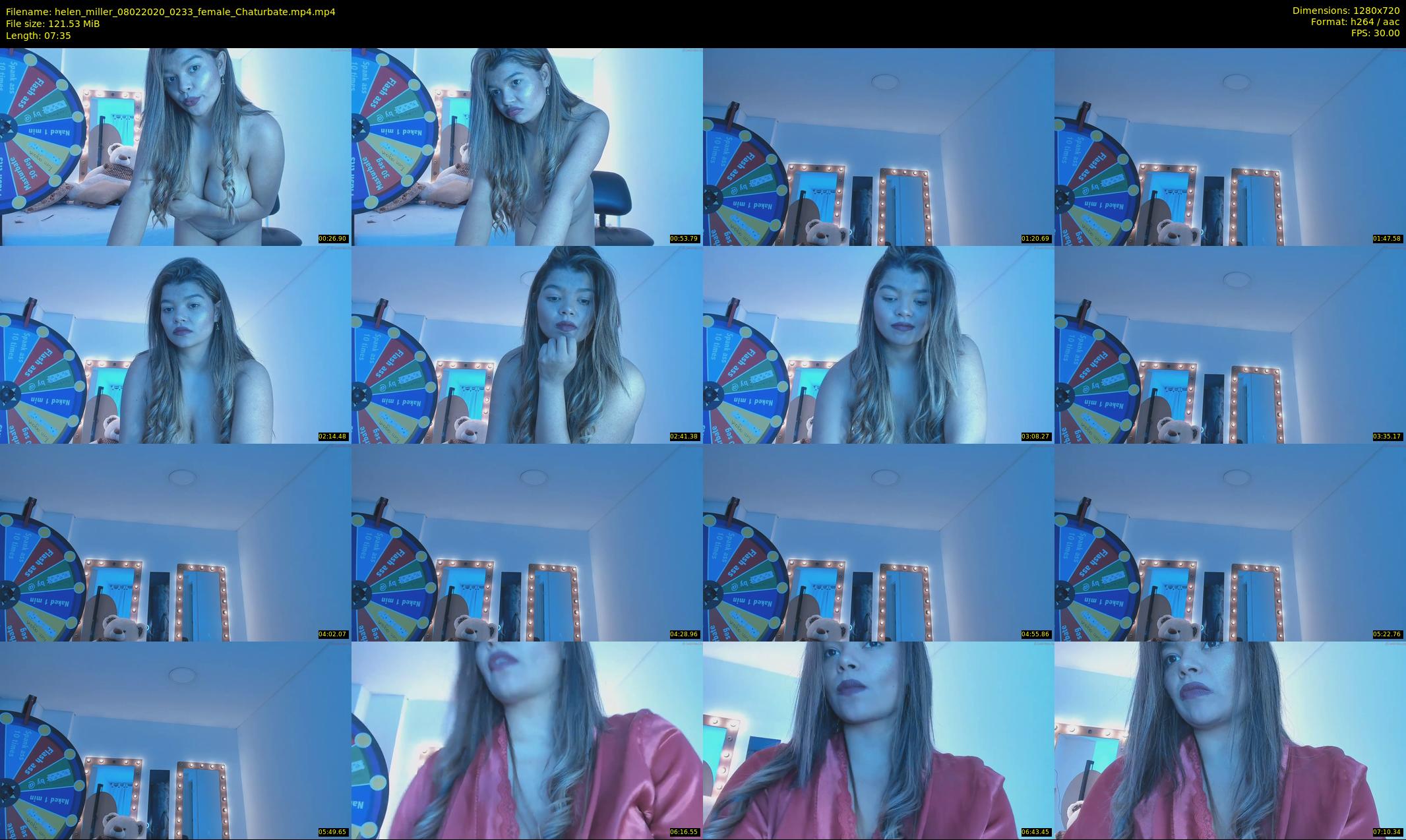 helen_miller — 8 minute Chaturbate female cam show recording, 720p, Feb 8, 2020