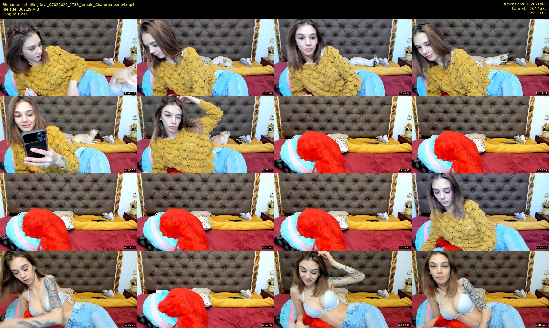 hotfallingdevil — 14 minute Chaturbate female cam show recording, 1080p, Feb 7, 2020