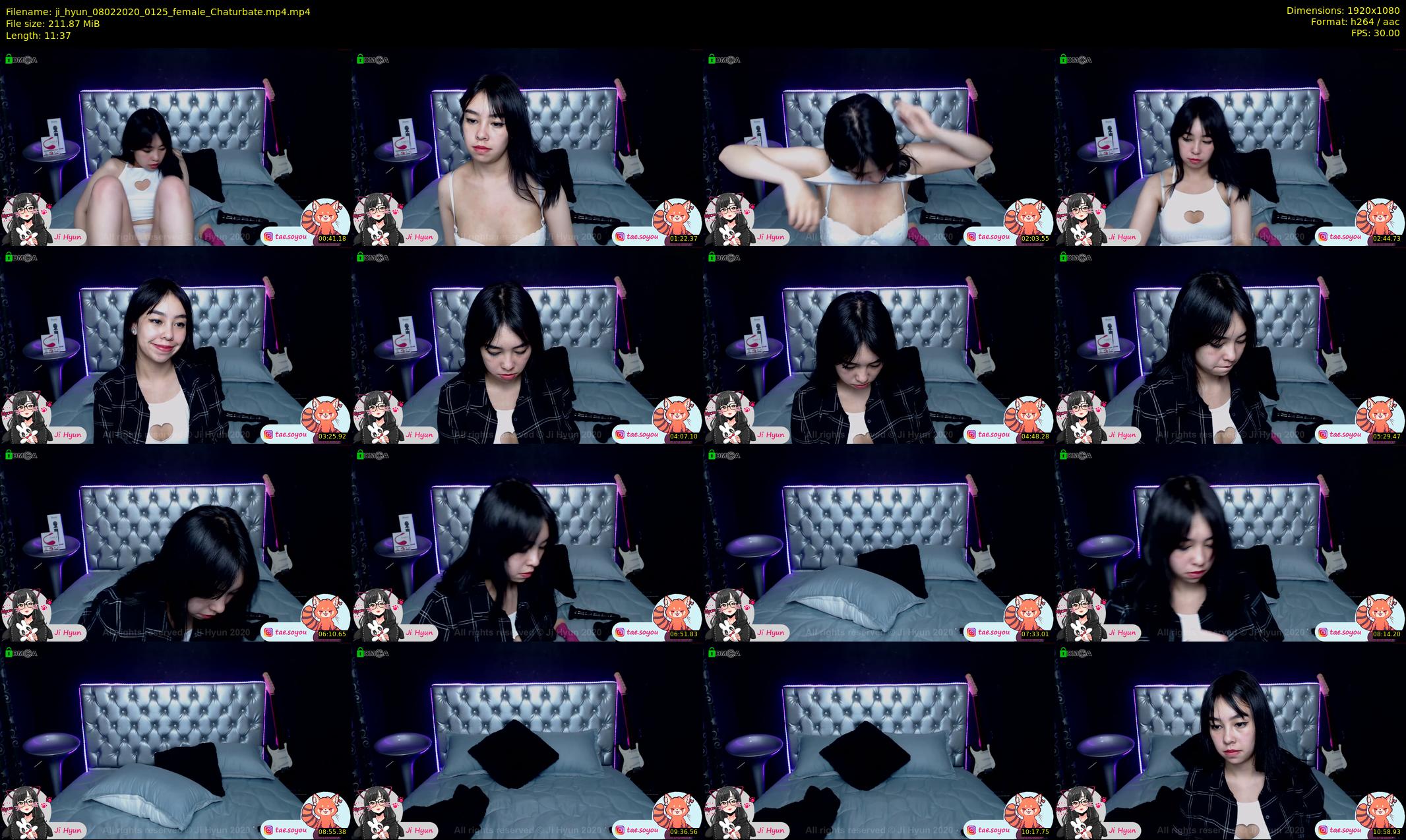 ji_hyun — 12 minute Chaturbate female cam show recording, 1080p, Feb 8, 2020