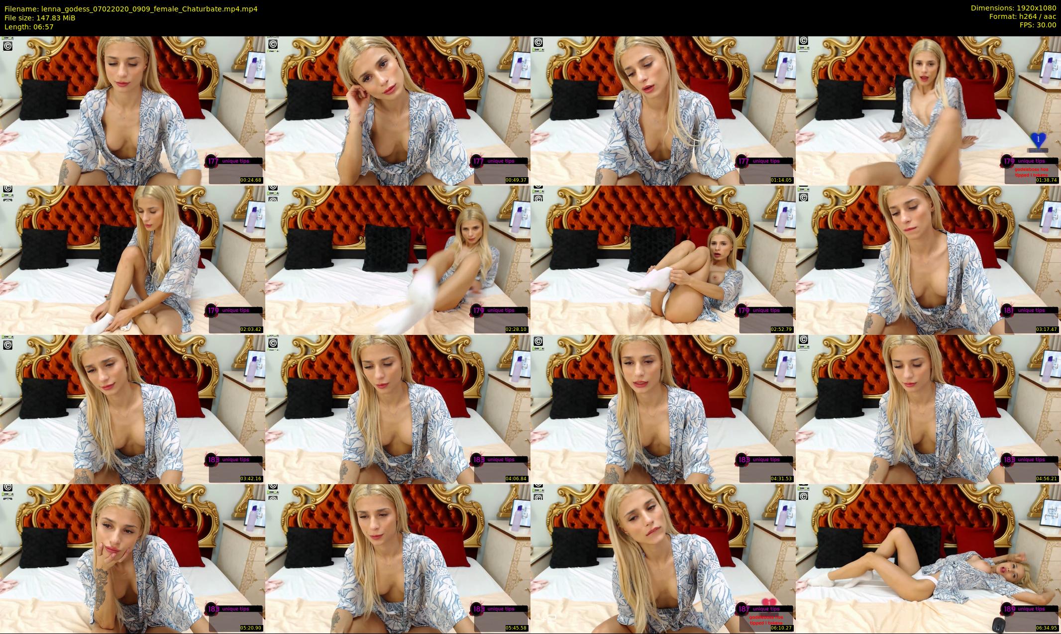 lenna_godess — 7 minute Chaturbate female cam show recording, 1080p, Feb 7, 2020