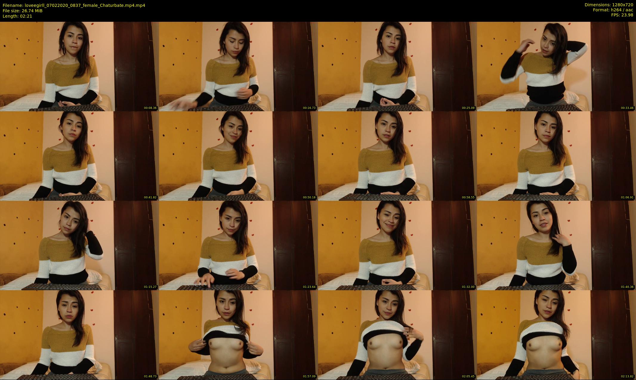 loveegirll — 3 minute Chaturbate female cam show recording, 720p, Feb 7, 2020