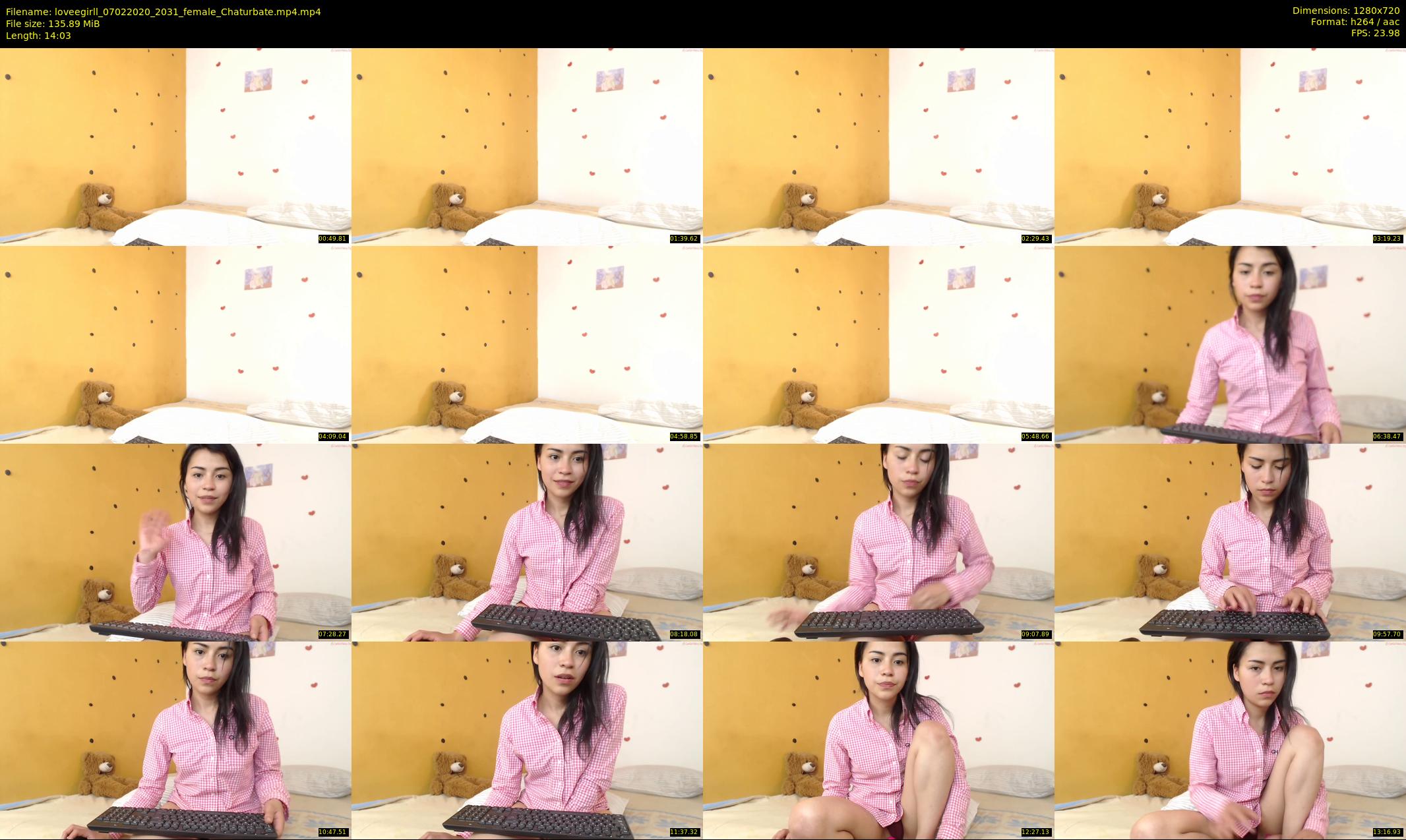 loveegirll — 15 minute Chaturbate female cam show recording, 720p, Feb 7, 2020