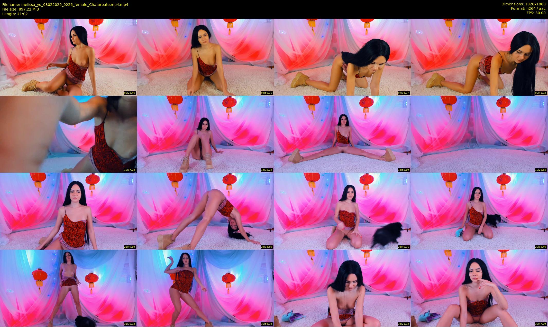 melissa_yo — 42 minute Chaturbate female cam show recording, 1080p, Feb 8, 2020