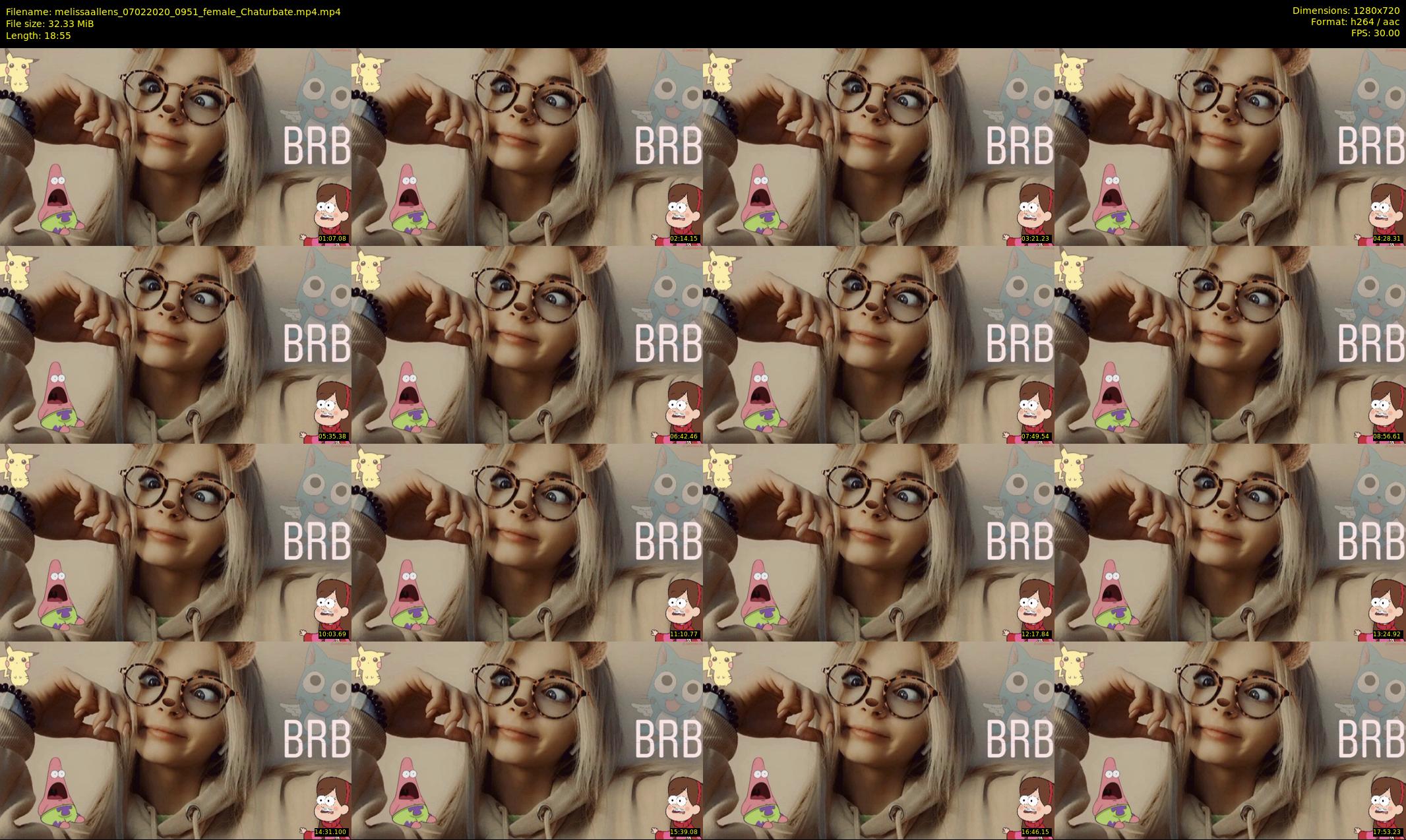 melissaallens — 19 minute Chaturbate female cam show recording, 720p, Feb 7, 2020