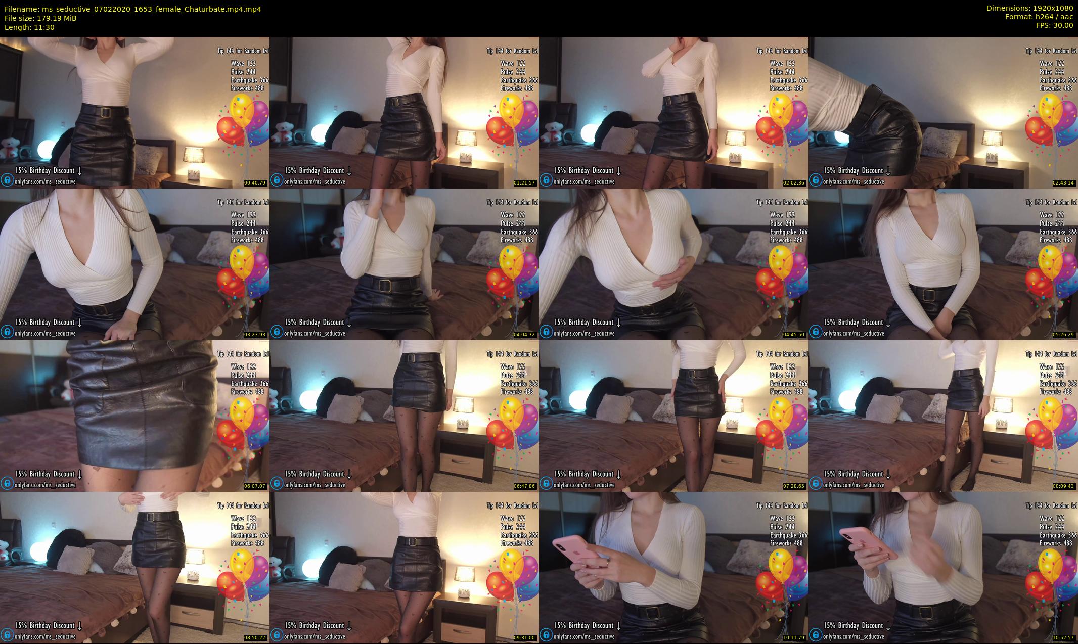 ms_seductive — 12 minute Chaturbate female cam show recording, 1080p, Feb 7, 2020