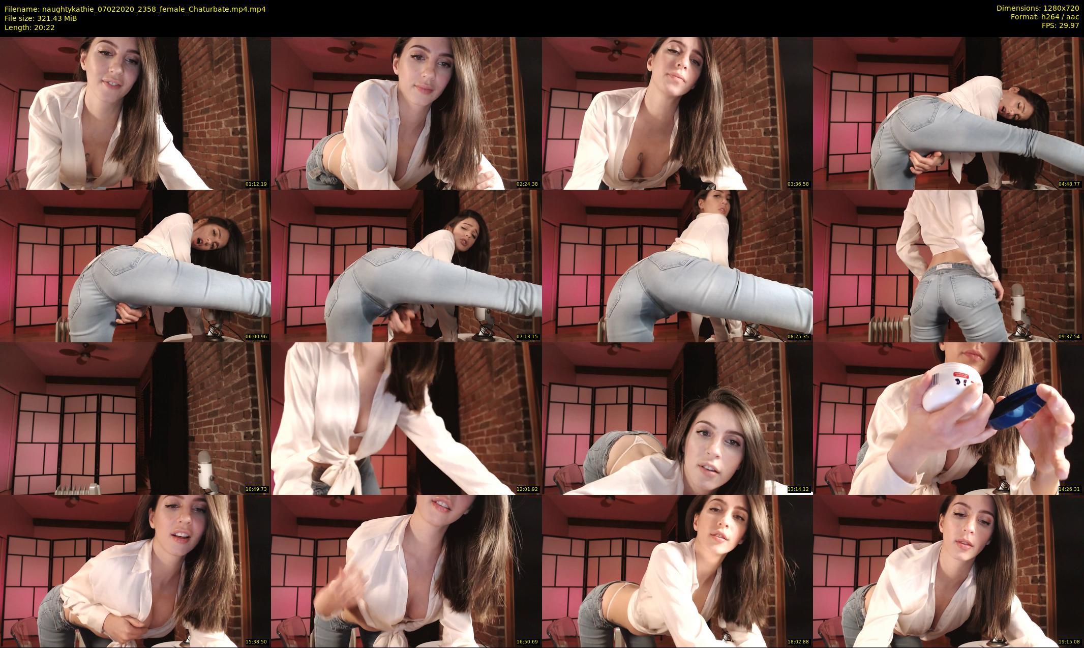 naughtykathie — 21 minute Chaturbate female cam show recording, 720p, Feb 7, 2020