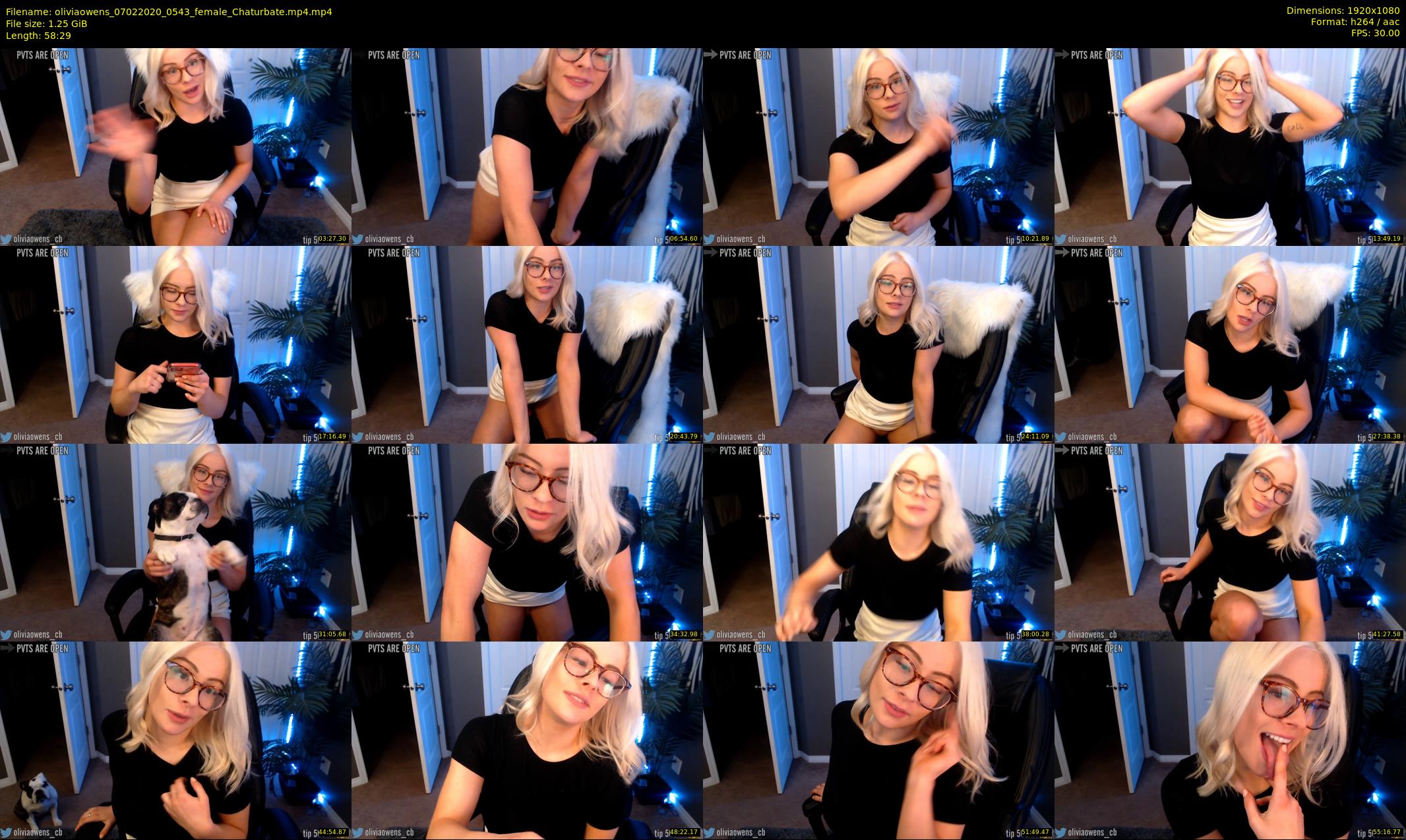 oliviaowens — 59 minute Chaturbate female cam show recording, 1080p, Feb 7, 2020