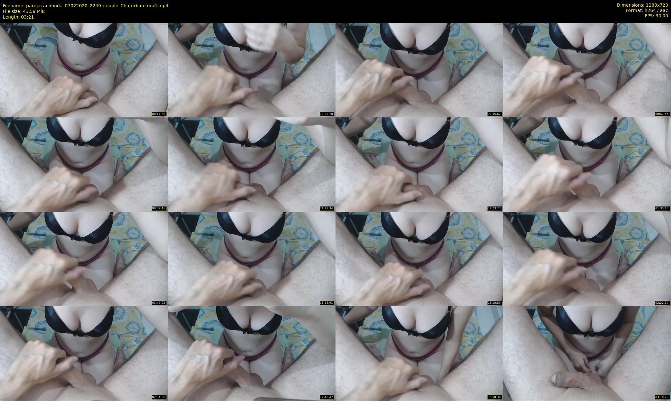 parejacachonda — 4 minute Chaturbate couple cam show recording, 720p, Feb 7, 2020