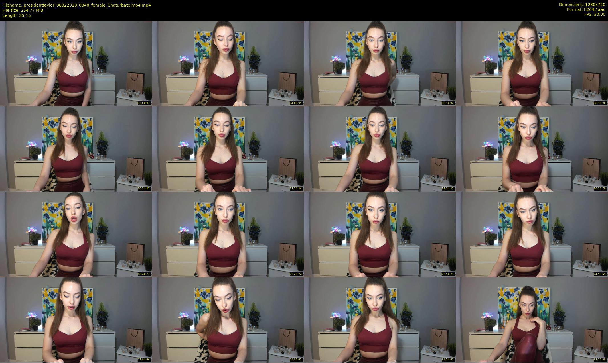 presidenttaylor — 36 minute Chaturbate female cam show recording, 720p, Feb 8, 2020