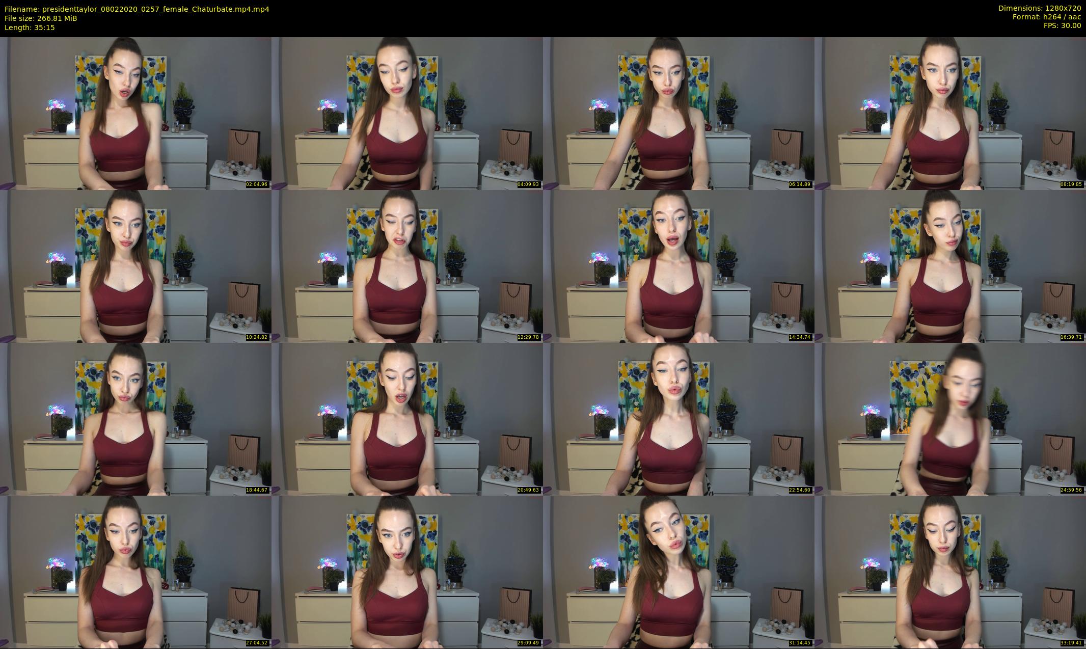 presidenttaylor — 36 minute Chaturbate female cam show recording, 720p, Feb 8, 2020