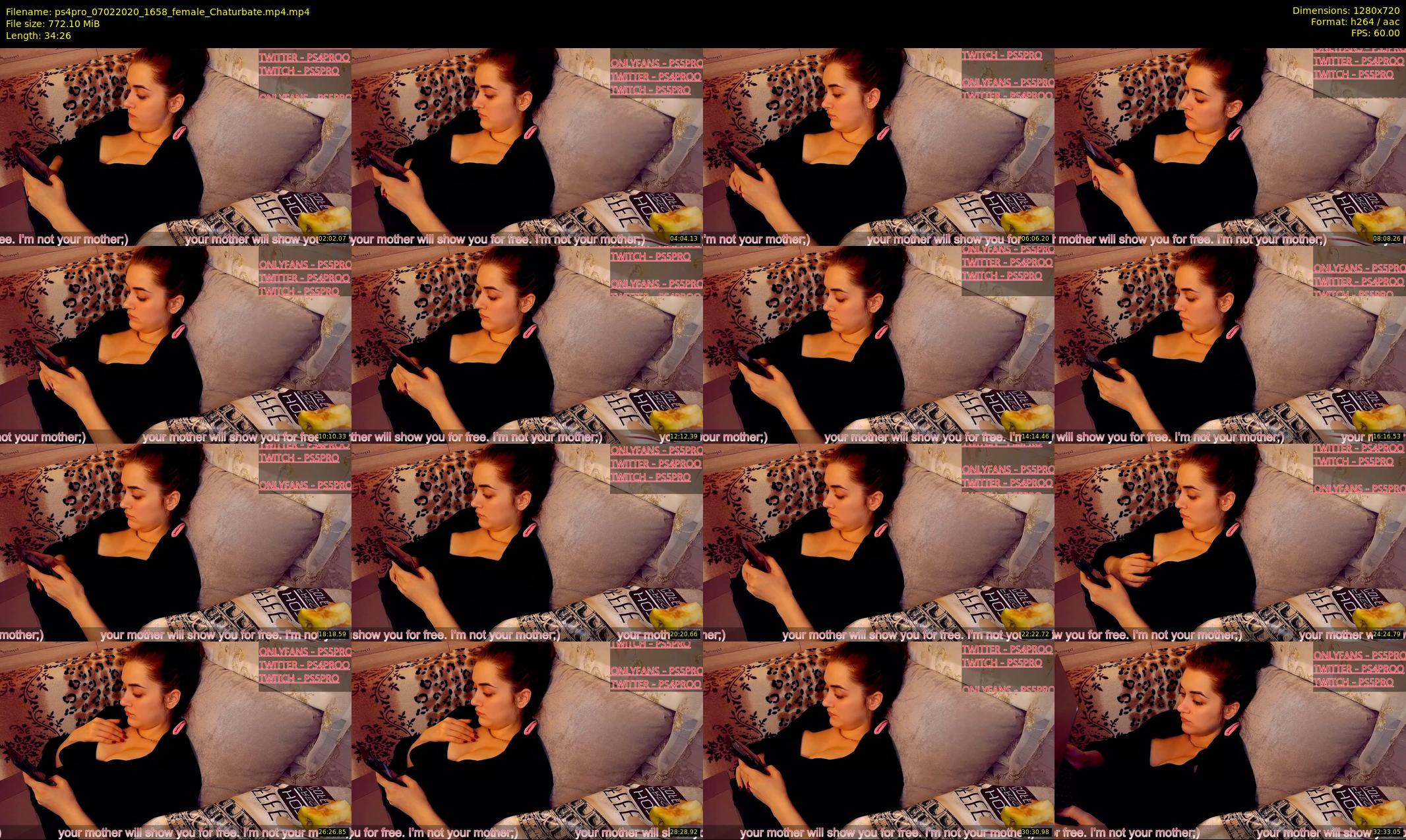 ps4pro — 35 minute Chaturbate female cam show recording, 720p, Feb 7, 2020