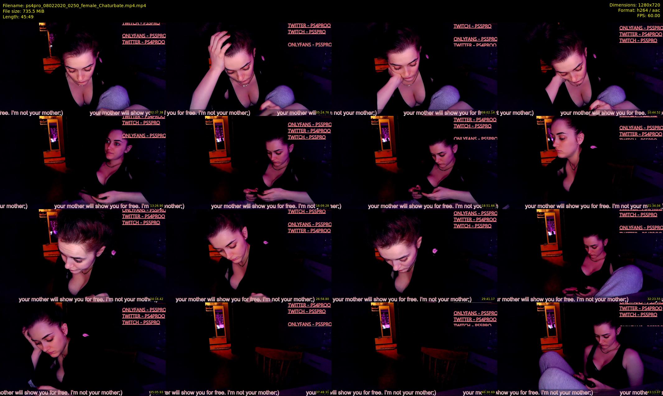 ps4pro — 46 minute Chaturbate female cam show recording, 720p, Feb 8, 2020