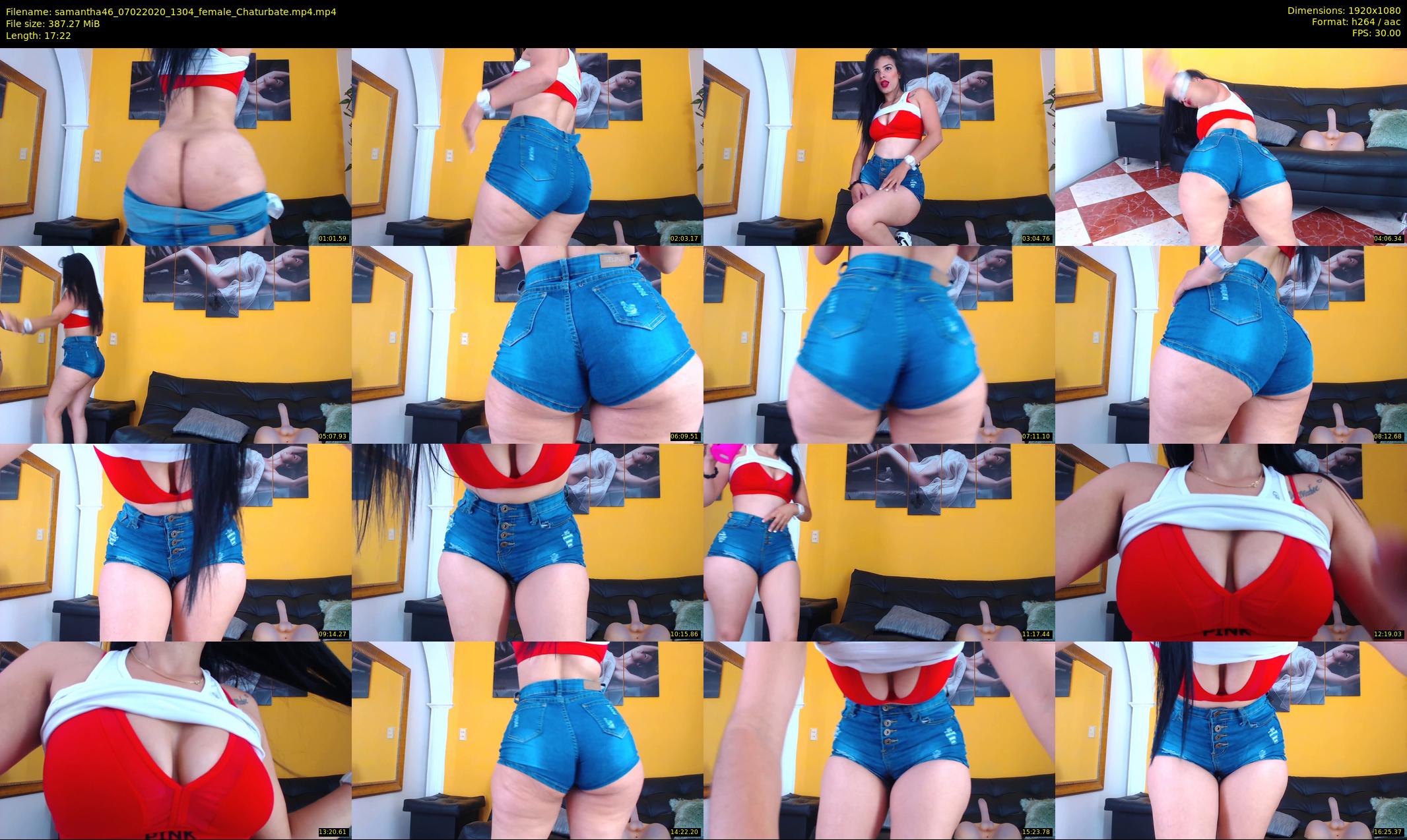 samantha46 — 18 minute Chaturbate female cam show recording, 1080p, Feb 7, 2020