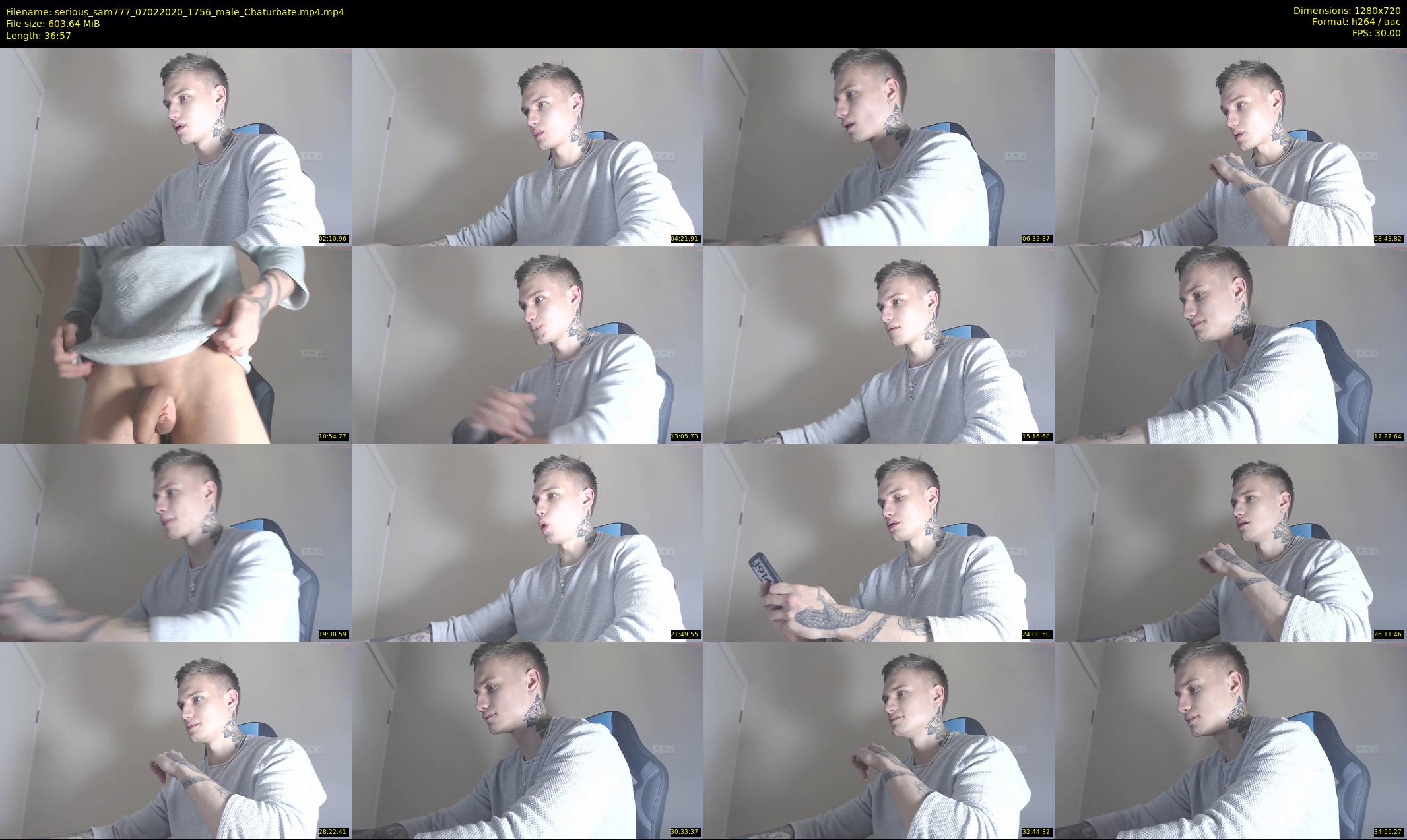 serious_sam777 — 37 minute Chaturbate male cam show recording, 720p, Feb 7, 2020