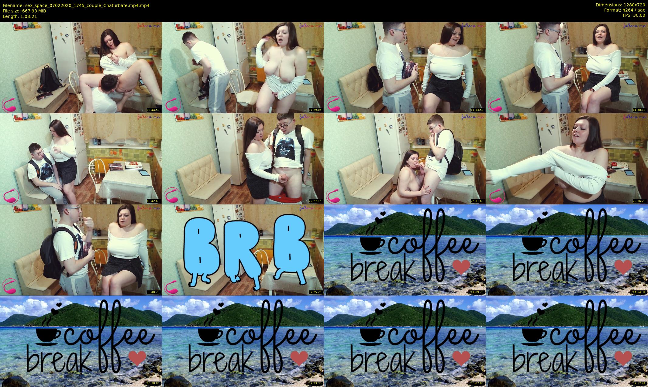 sex_space — 64 minute Chaturbate couple cam show recording, 720p, Feb 7, 2020