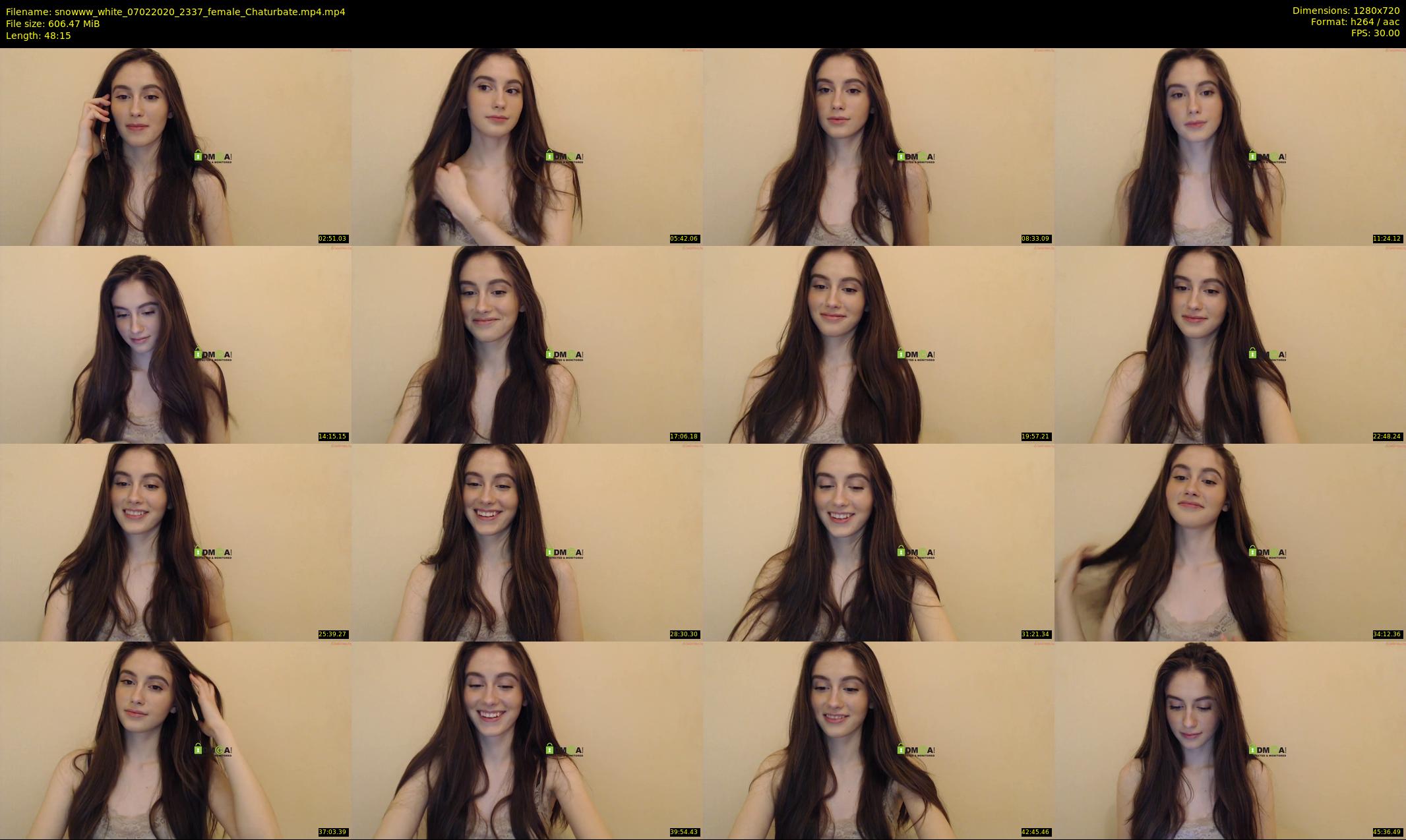 snowww_white — 49 minute Chaturbate female cam show recording, 720p, Feb 7, 2020