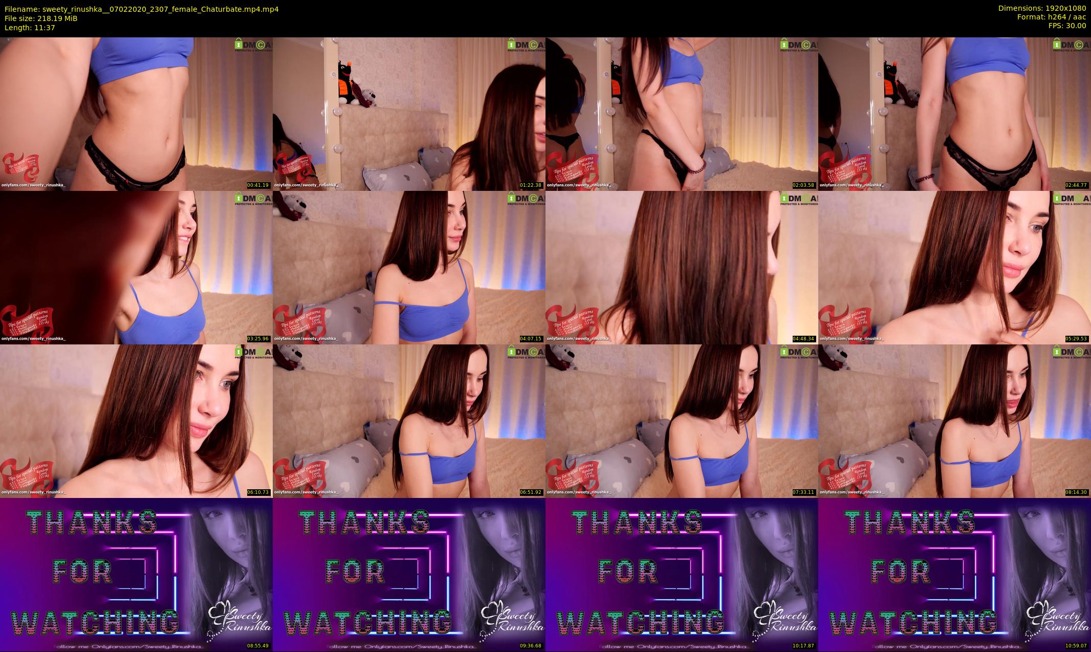 sweety_rinushka_ — 12 minute Chaturbate female cam show recording, 1080p, Feb 7, 2020