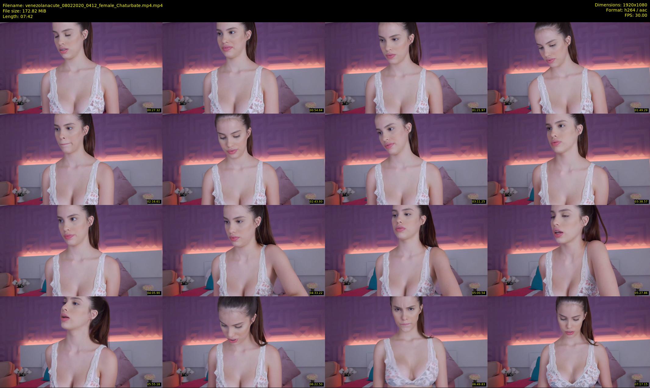 venezolanacute — 8 minute Chaturbate female cam show recording, 1080p, Feb 8, 2020