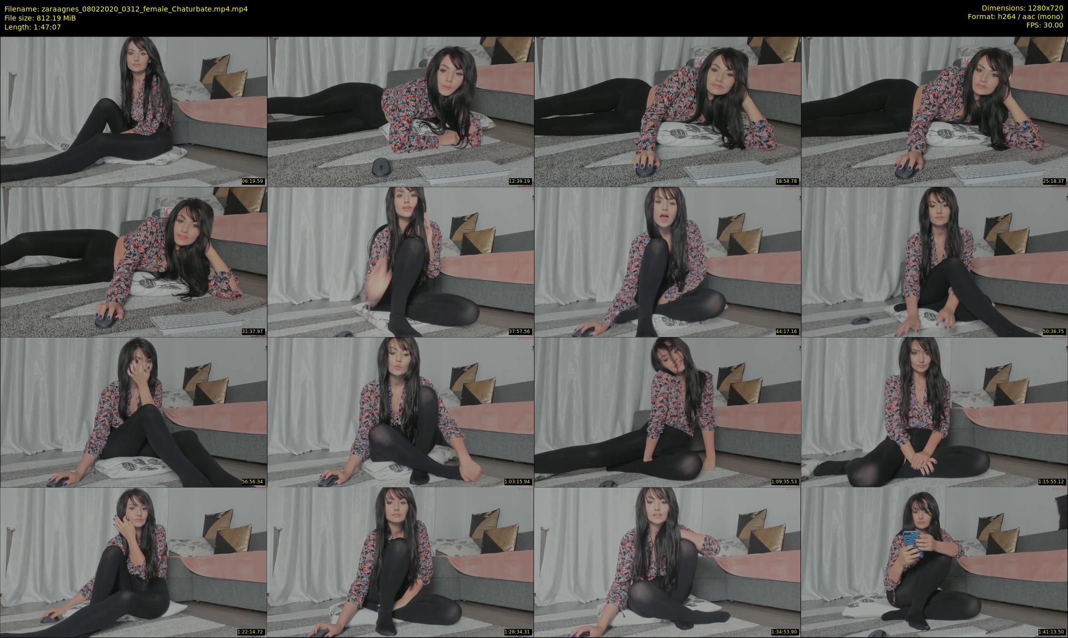 zaraagnes — 108 minute Chaturbate female cam show recording, 720p, Feb 8, 2020