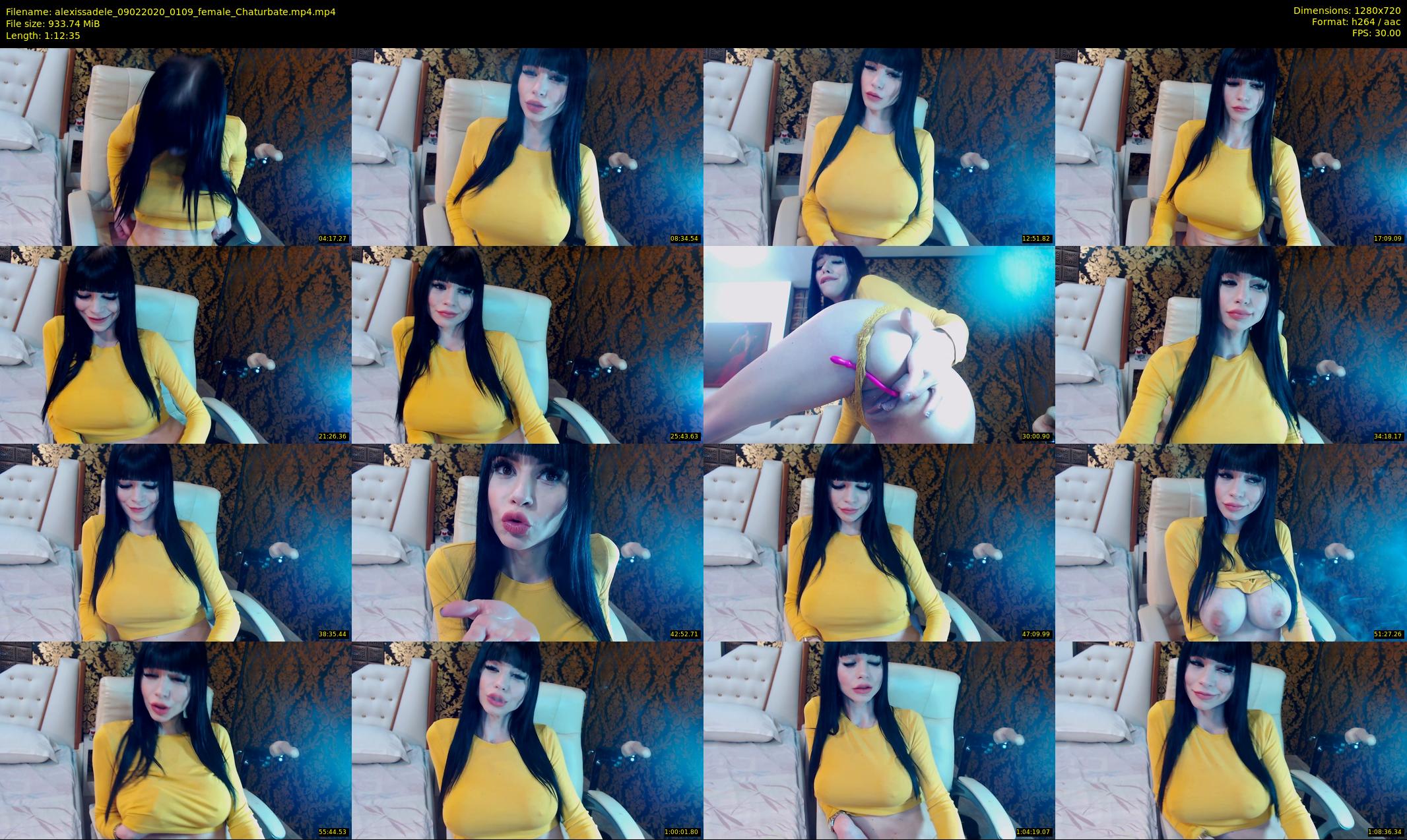 alexissadele — 73 minute Chaturbate female cam show recording, 720p, Feb 9, 2020