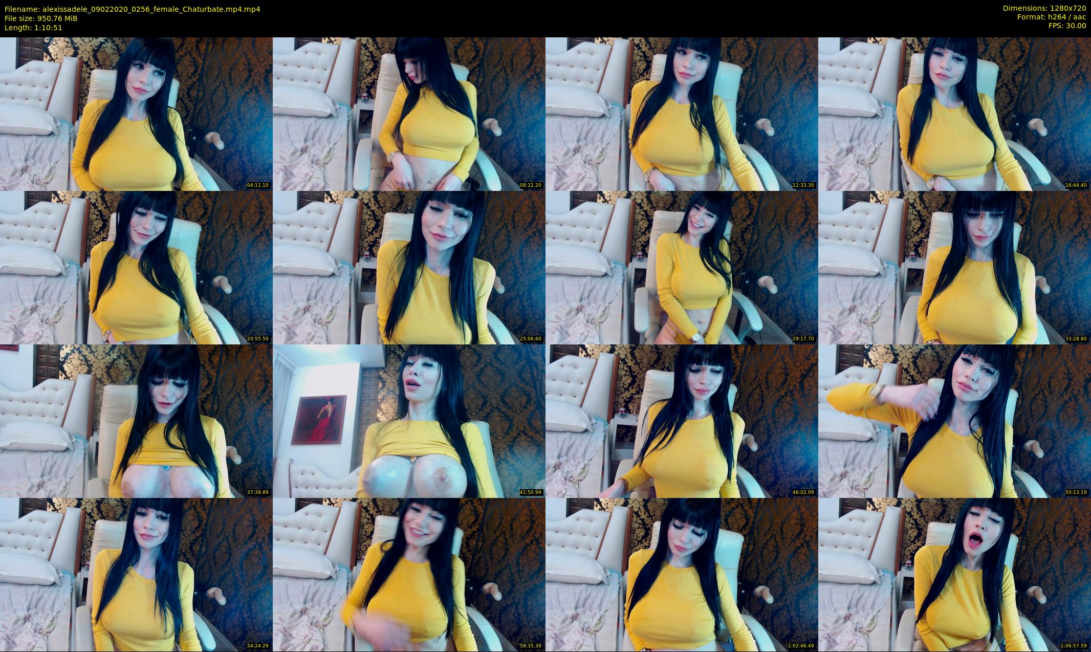 alexissadele — 71 minute Chaturbate female cam show recording, 720p, Feb 9, 2020