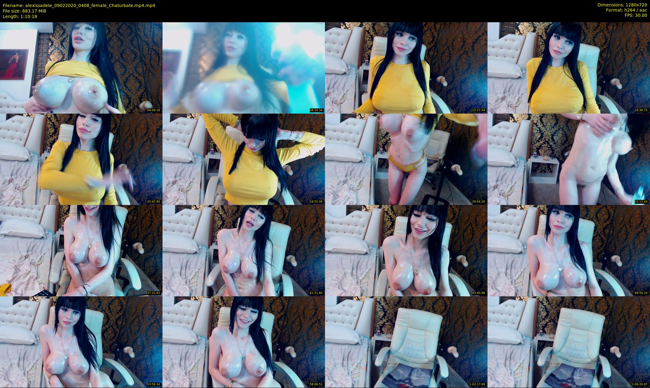 alexissadele — 71 minute Chaturbate female cam show recording, 720p, Feb 9, 2020